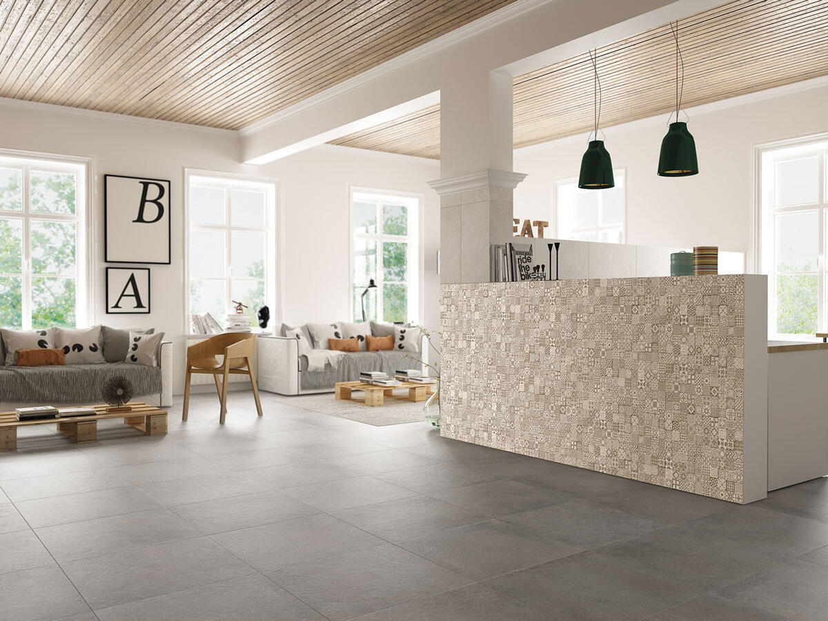 Azulejo porcelánico lys efecto piedra arena 32x62.5 cm