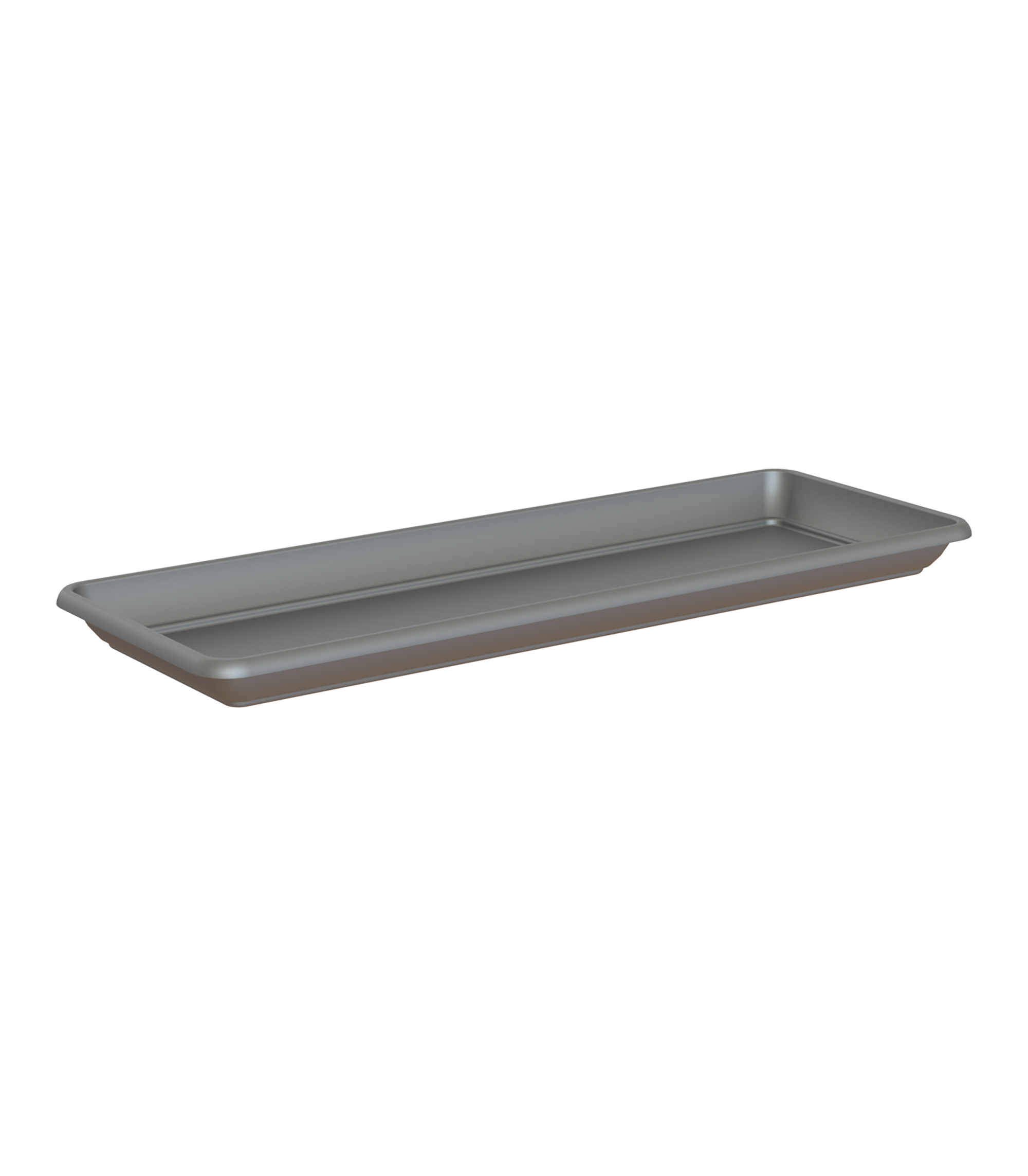 Plato de jardinera venezia de polipropileno antracita 47.4x19.5 cm