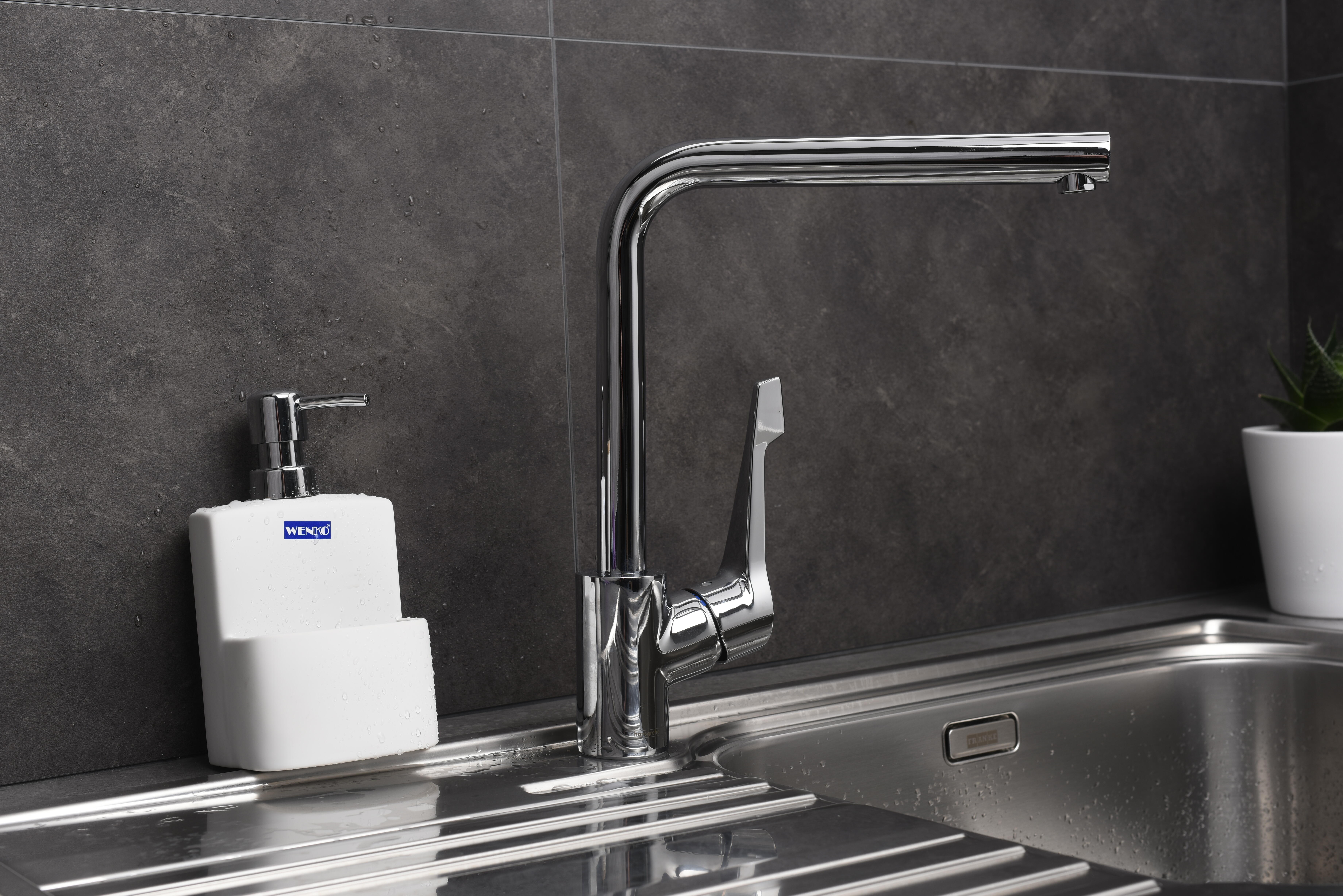 Rubinetto da cucina fisso a l Cento L argento cromato lucido HANSGROHE - 3