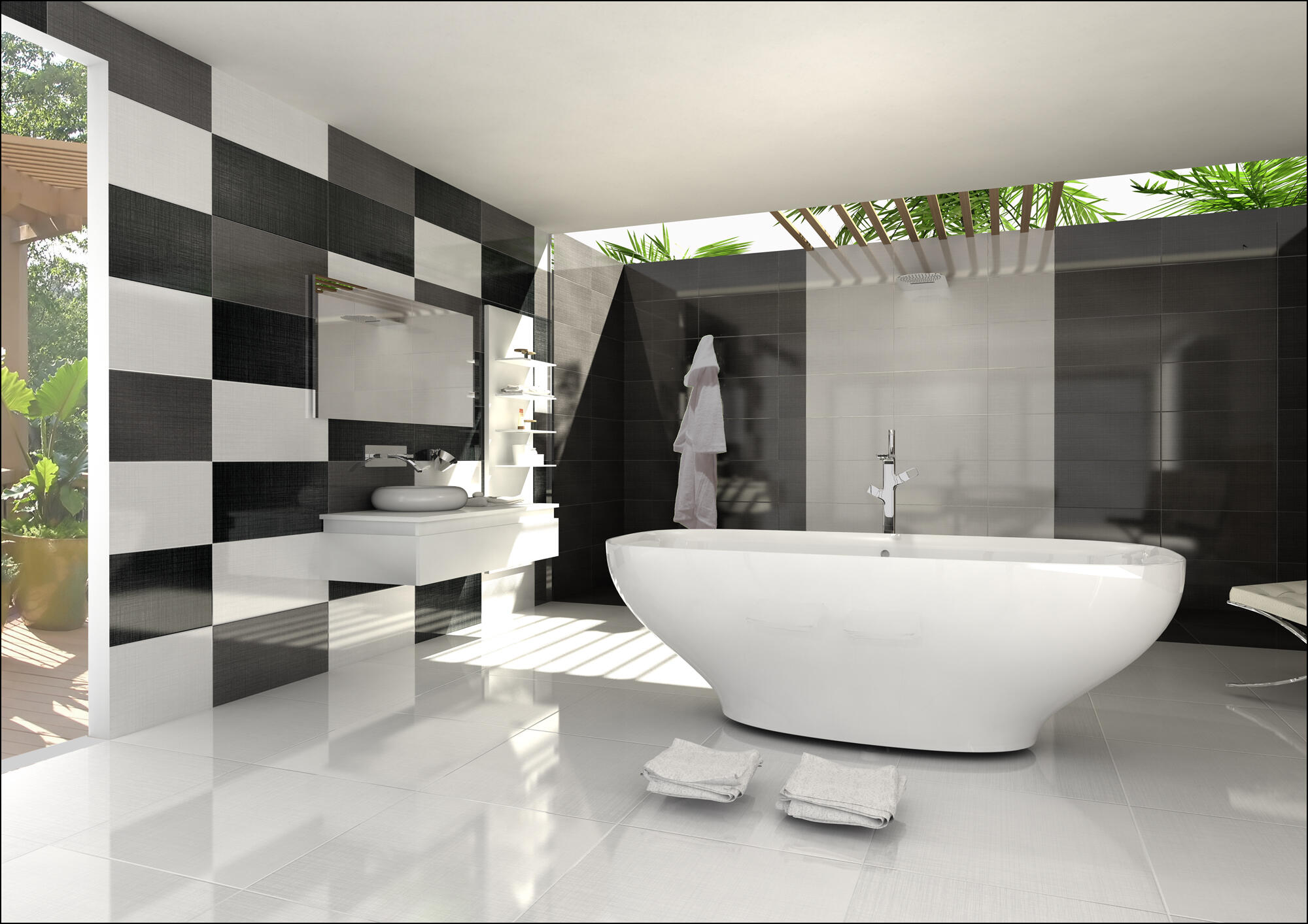 Suelo/azulejo porcelánico elegance efecto metal negro 30x60 cm c1