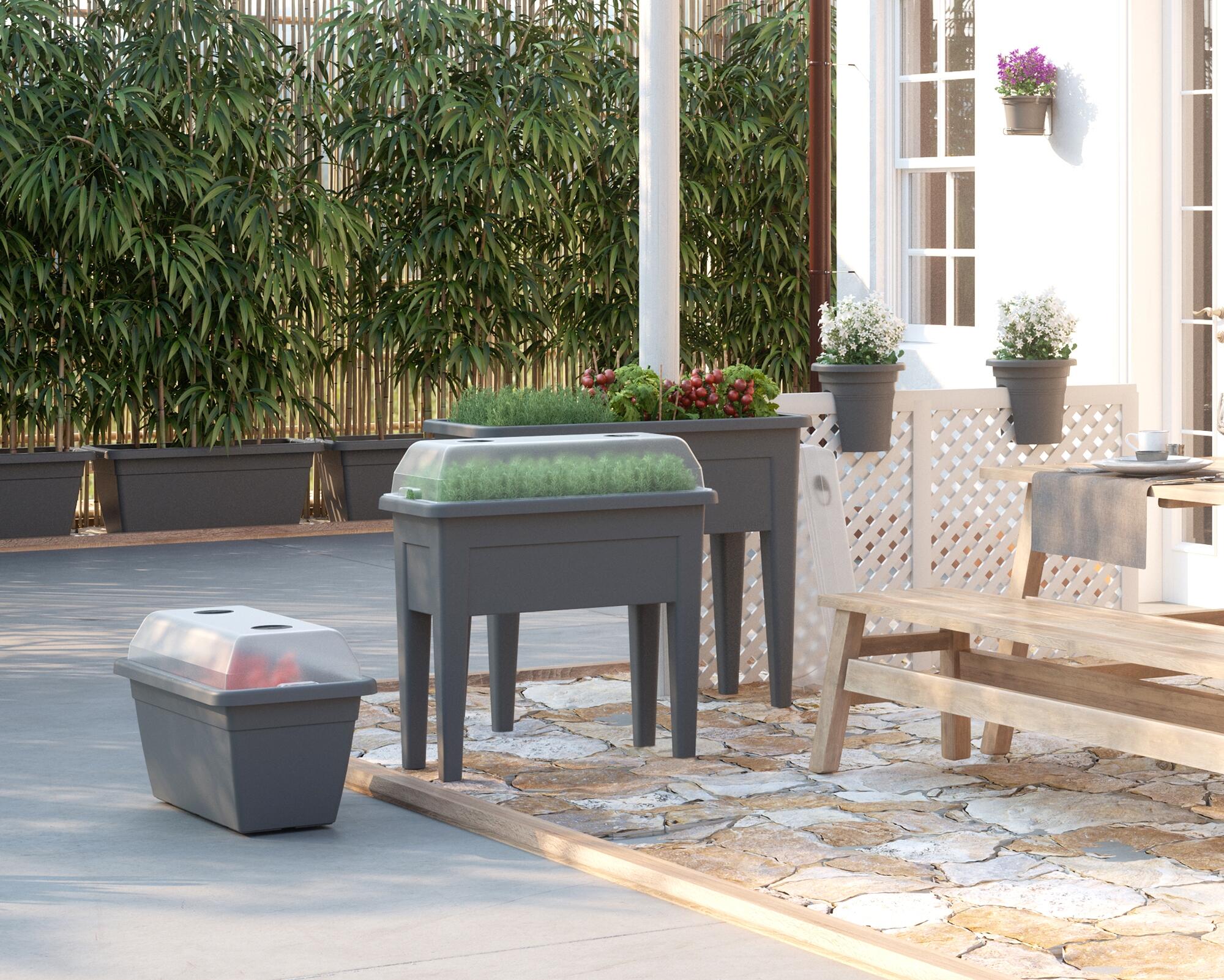 Horta vertical VENEZIA 80CM BRANCO - 9