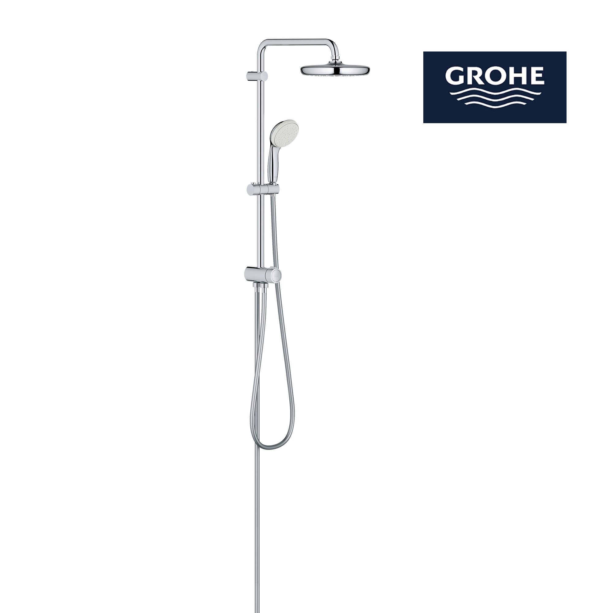 Columna de ducha sin grifo GROHE Ntempesta cromado Leroy Merlin