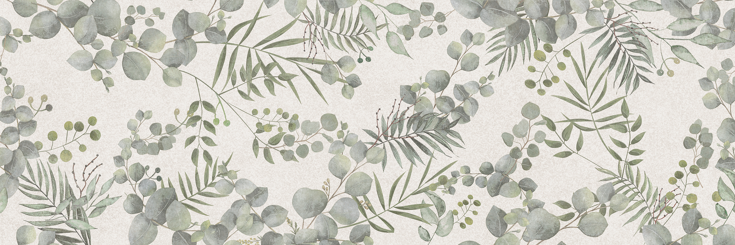 Azulejo cerámico serena efecto papel pintado botanic 30x90 cm artens