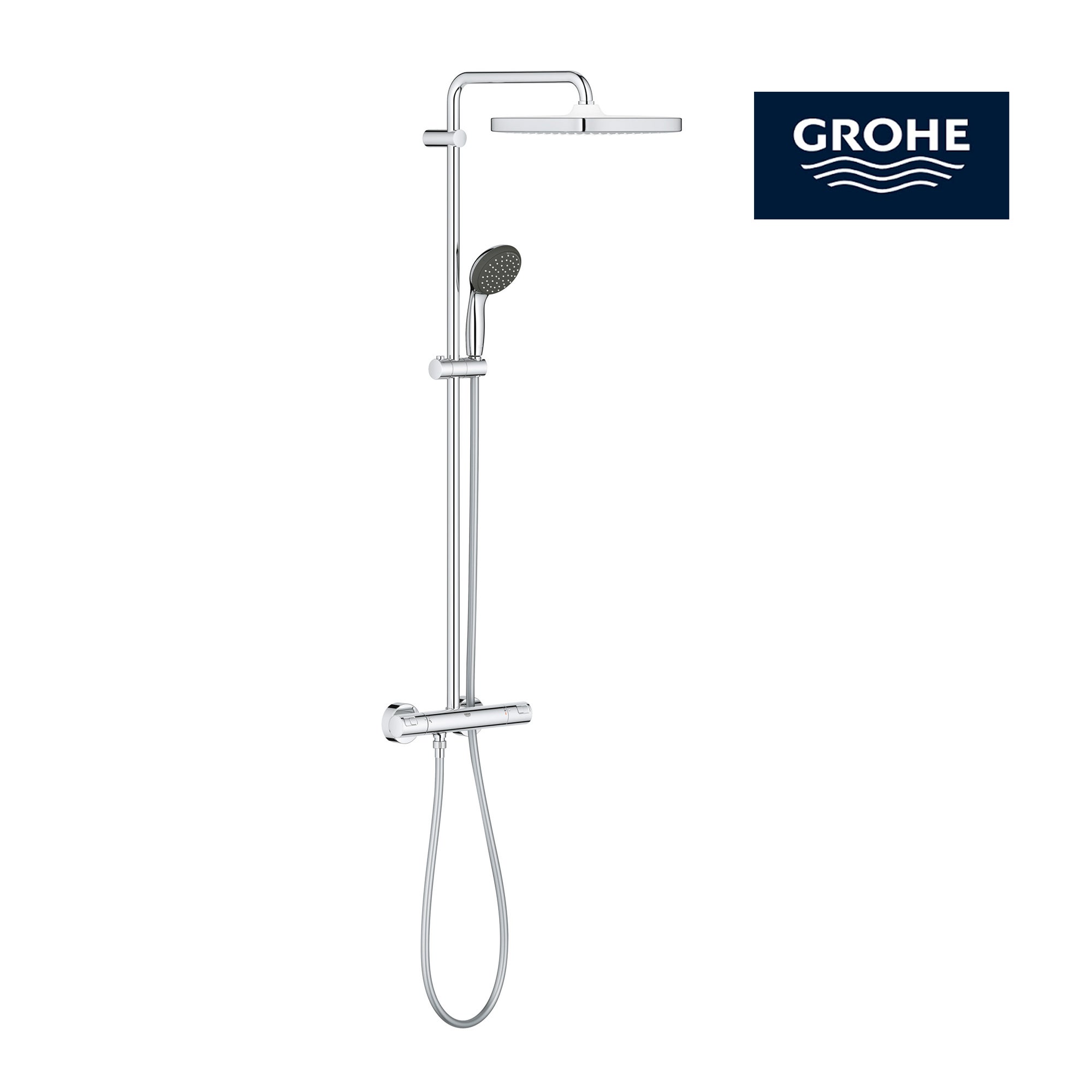 Columna de ducha termostática grohe cube cromado