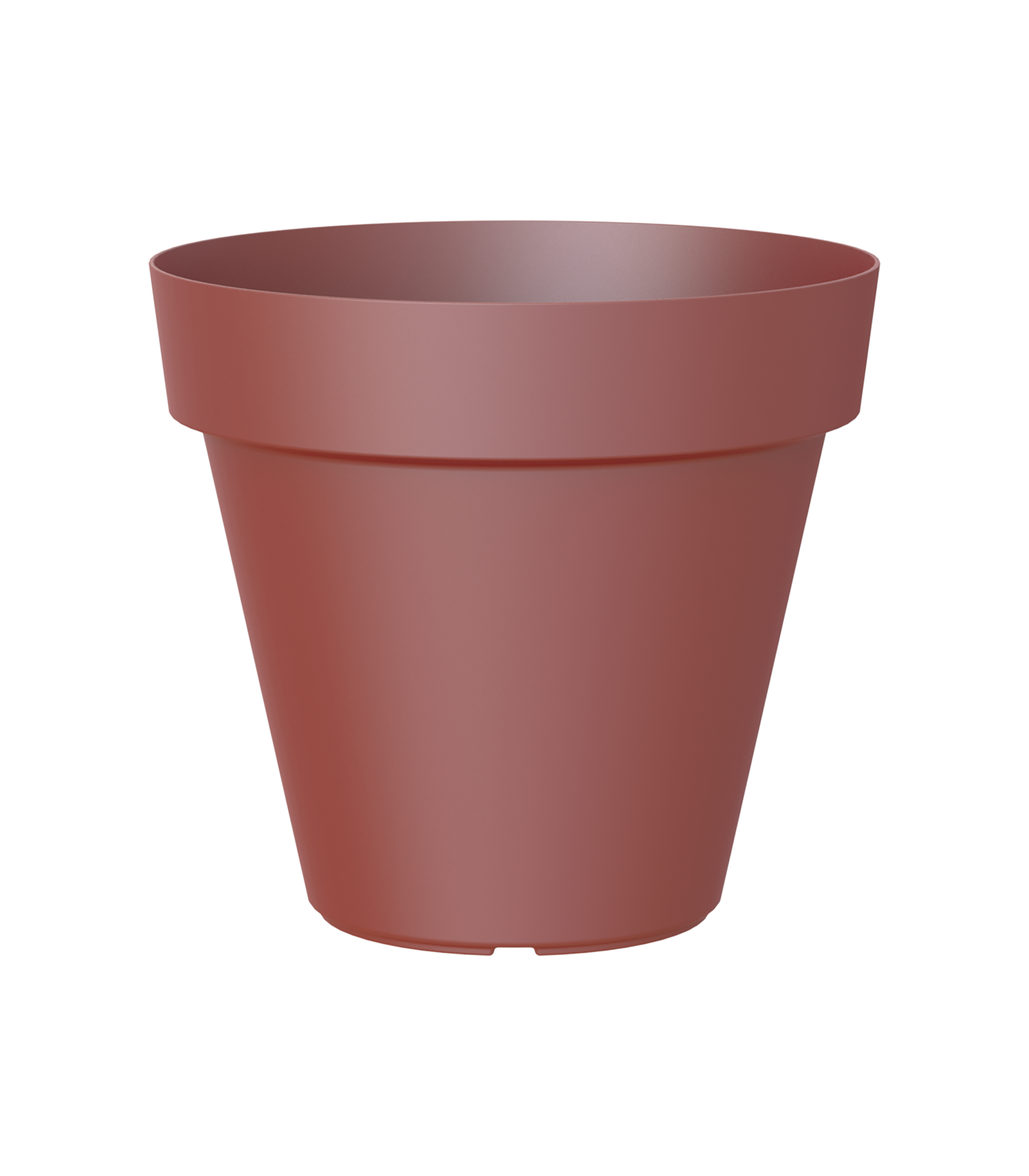 Vaso de plástico vermelho escuro 35 cm Capri - 2