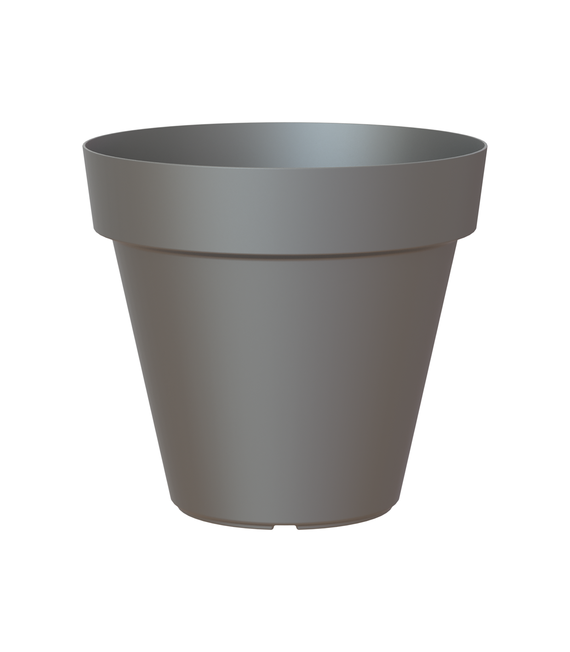 Maceta redonda de polipropileno ARTEVASI Capri ø 14 cm y 13 cm altura gris - 3