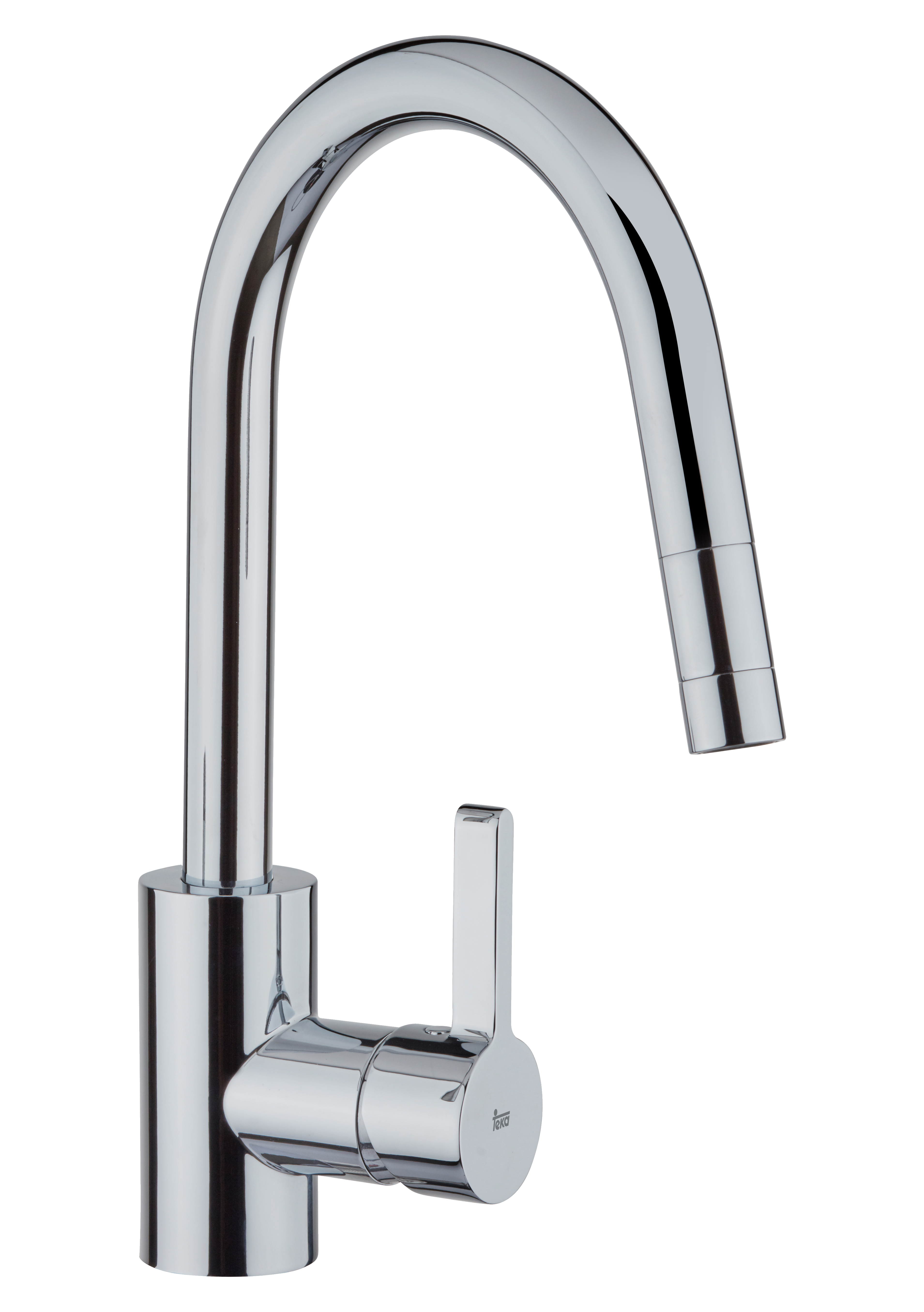 Grifo de cocina monomando extraíble caño alto teka mtp 938 cromado