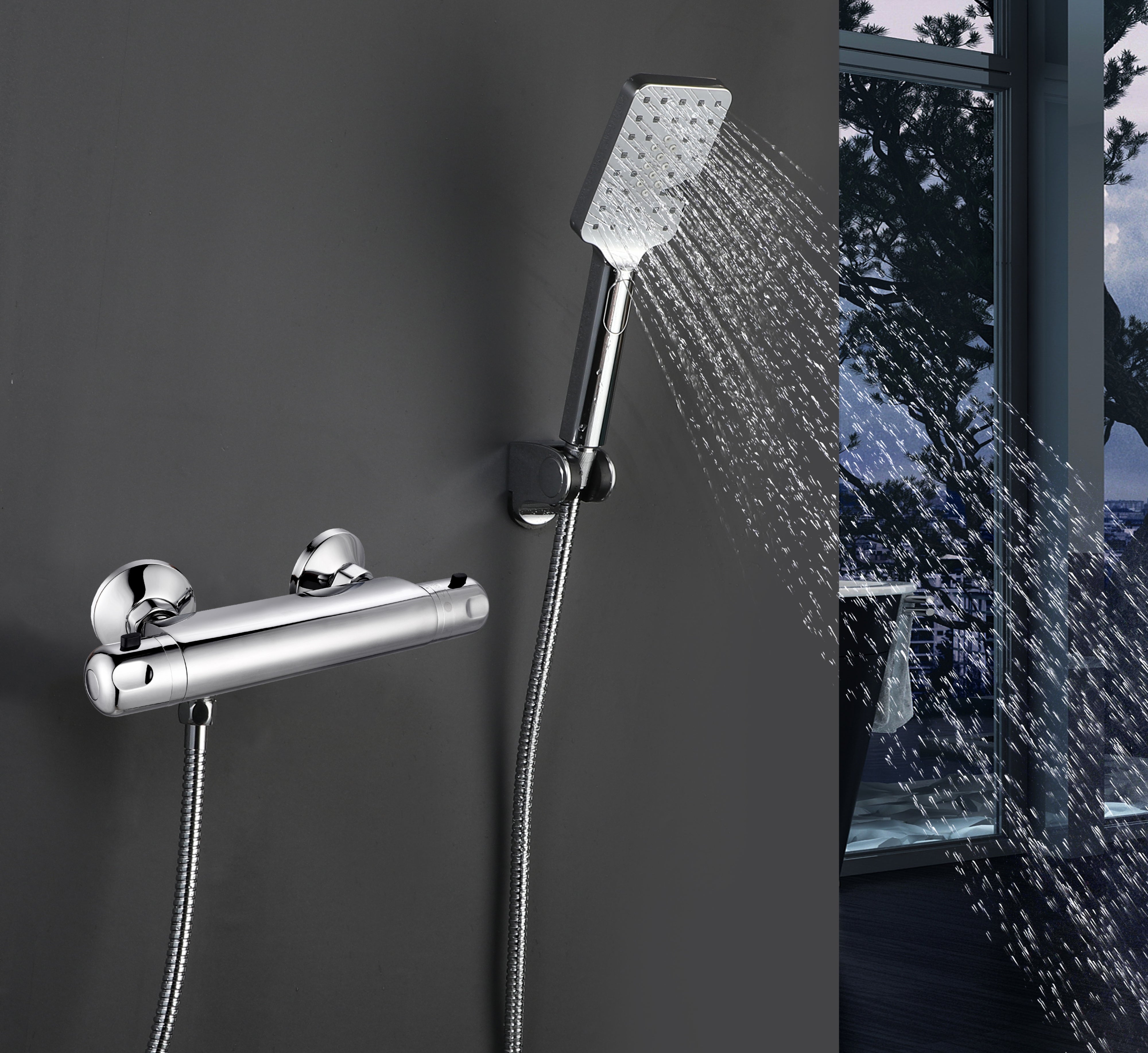 Luz Led Grifo Regulador De Temperatura Leroy Merlin Grifo Ducha