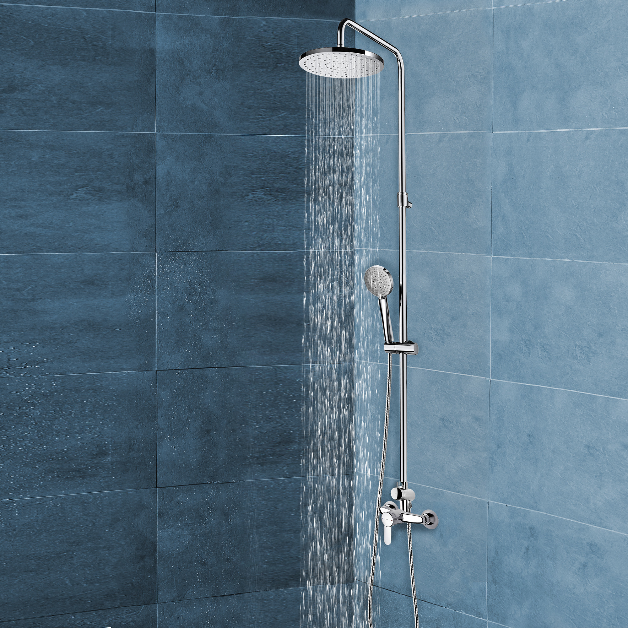 Conjunto de duche cinzento prateado Legacy - 3