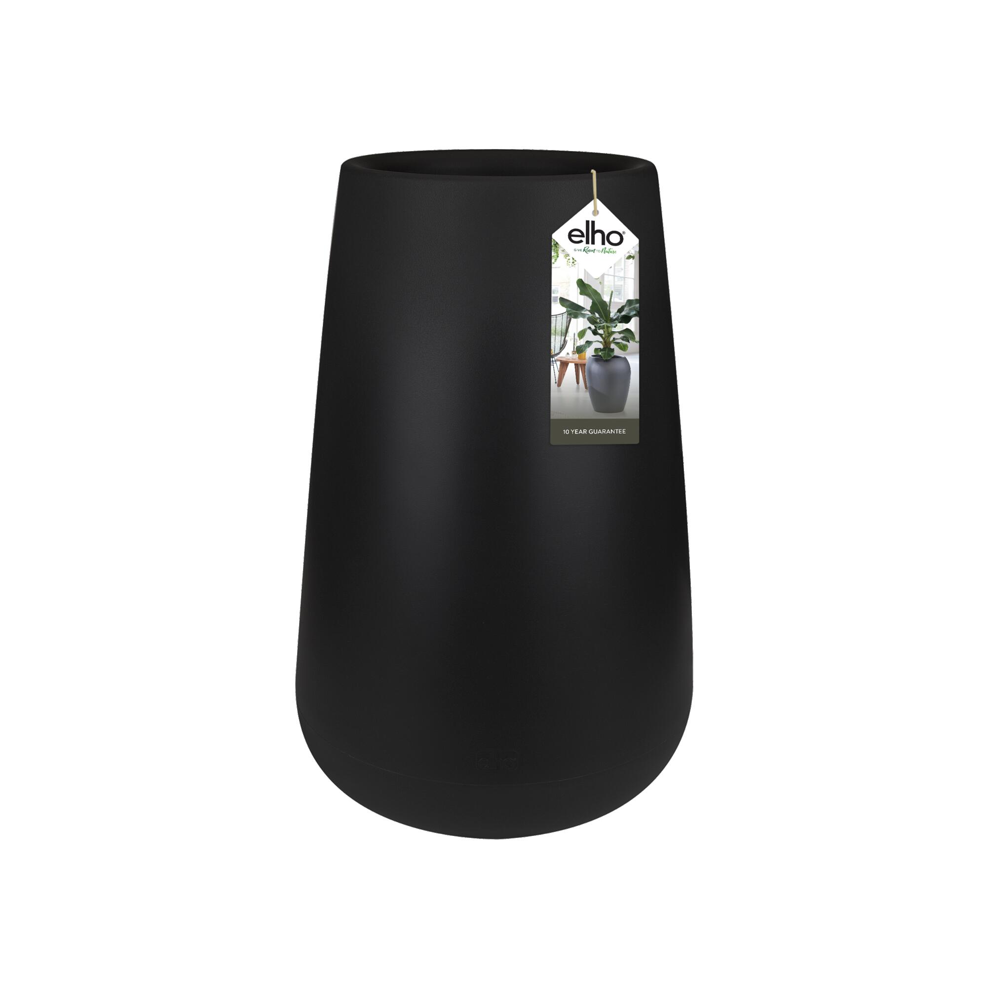 Maceta de plástico pure cone high negro ø 55 cm