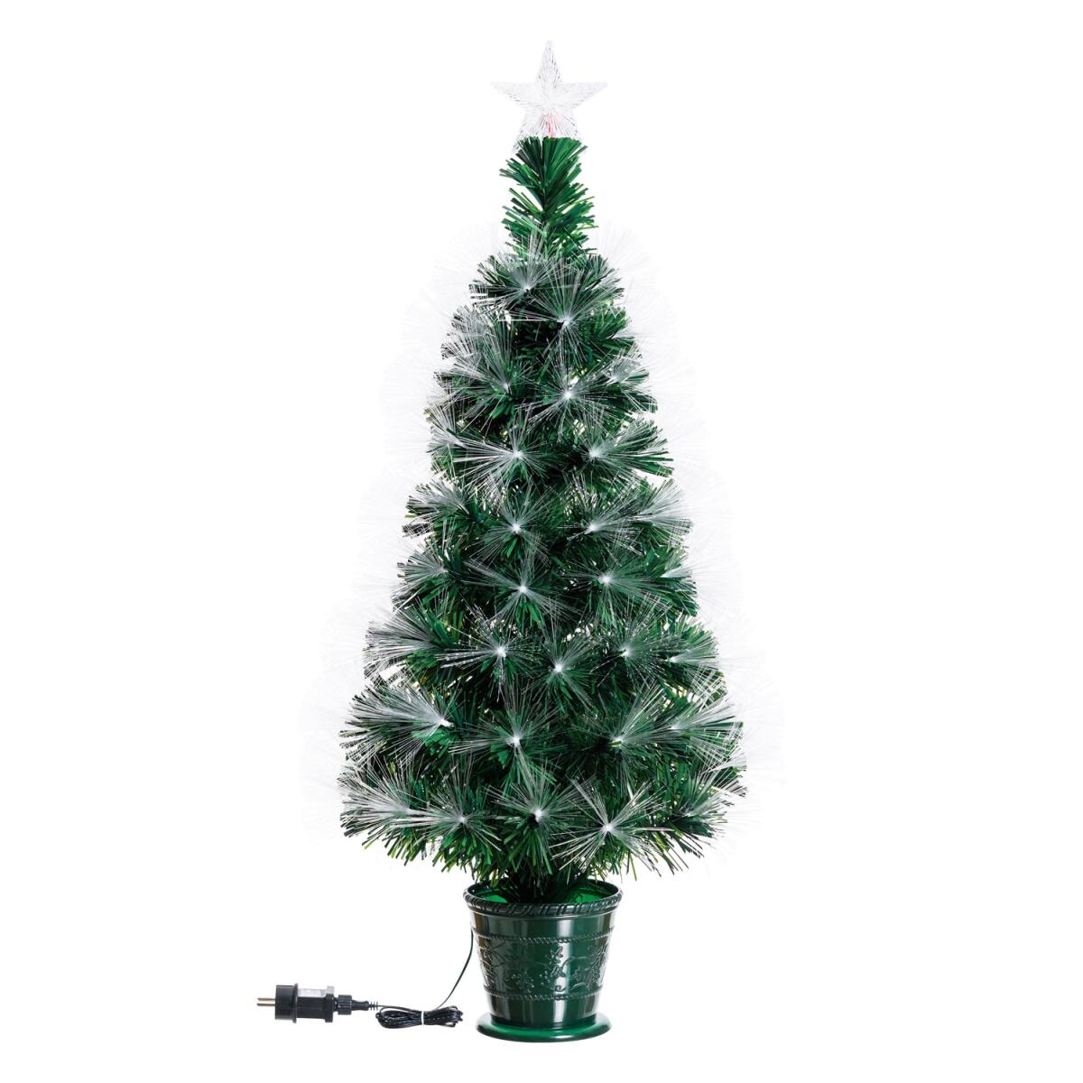 Albero Di Natale Con Fibre Ottiche