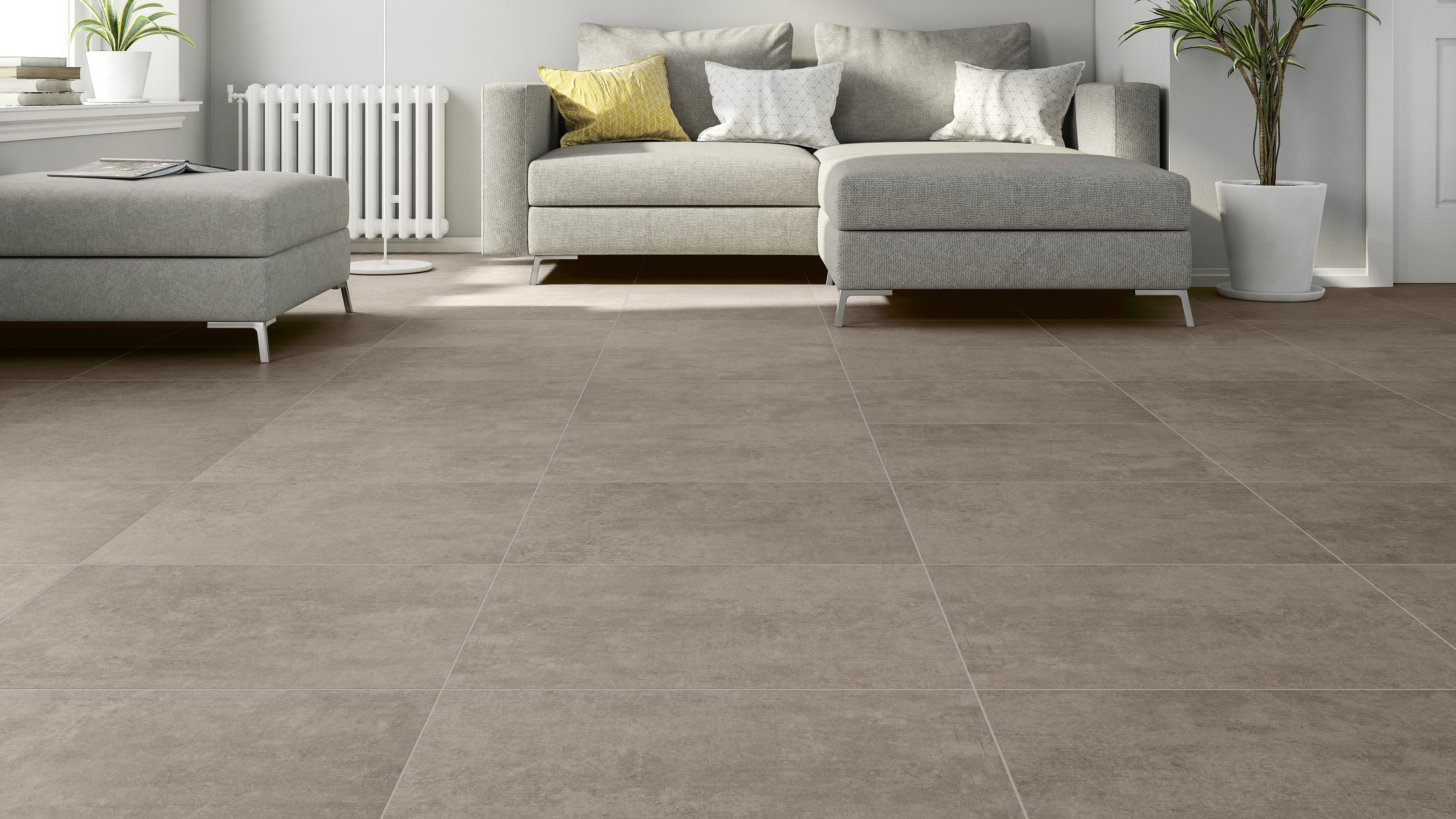 Suelo/Azulejo porcelánico Martins efecto cemento taupe 30x60 cm C1 ARTENS - 11