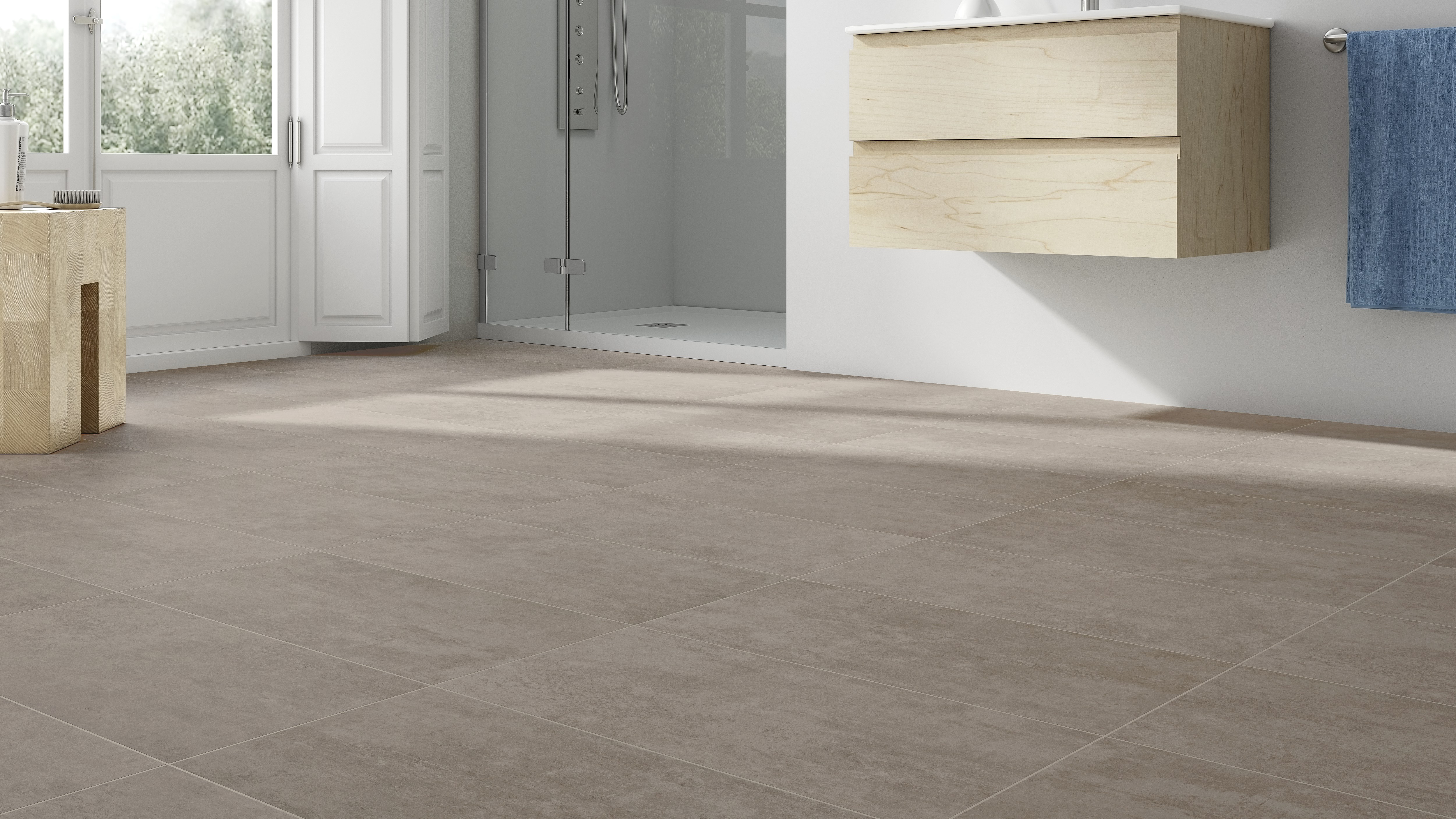 Suelo/Azulejo porcelánico Martins efecto cemento taupe 30x60 cm C1 ARTENS - 10