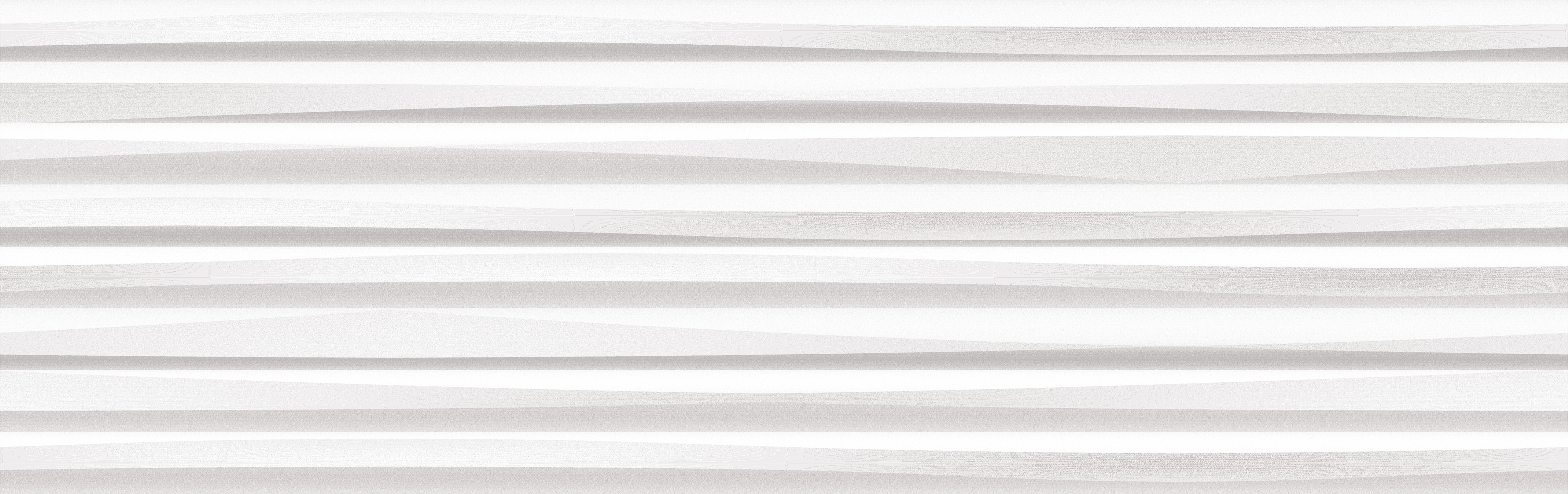 Azulejo cerámico white & co efecto relieve line blanco 31.5x100 cm grespania