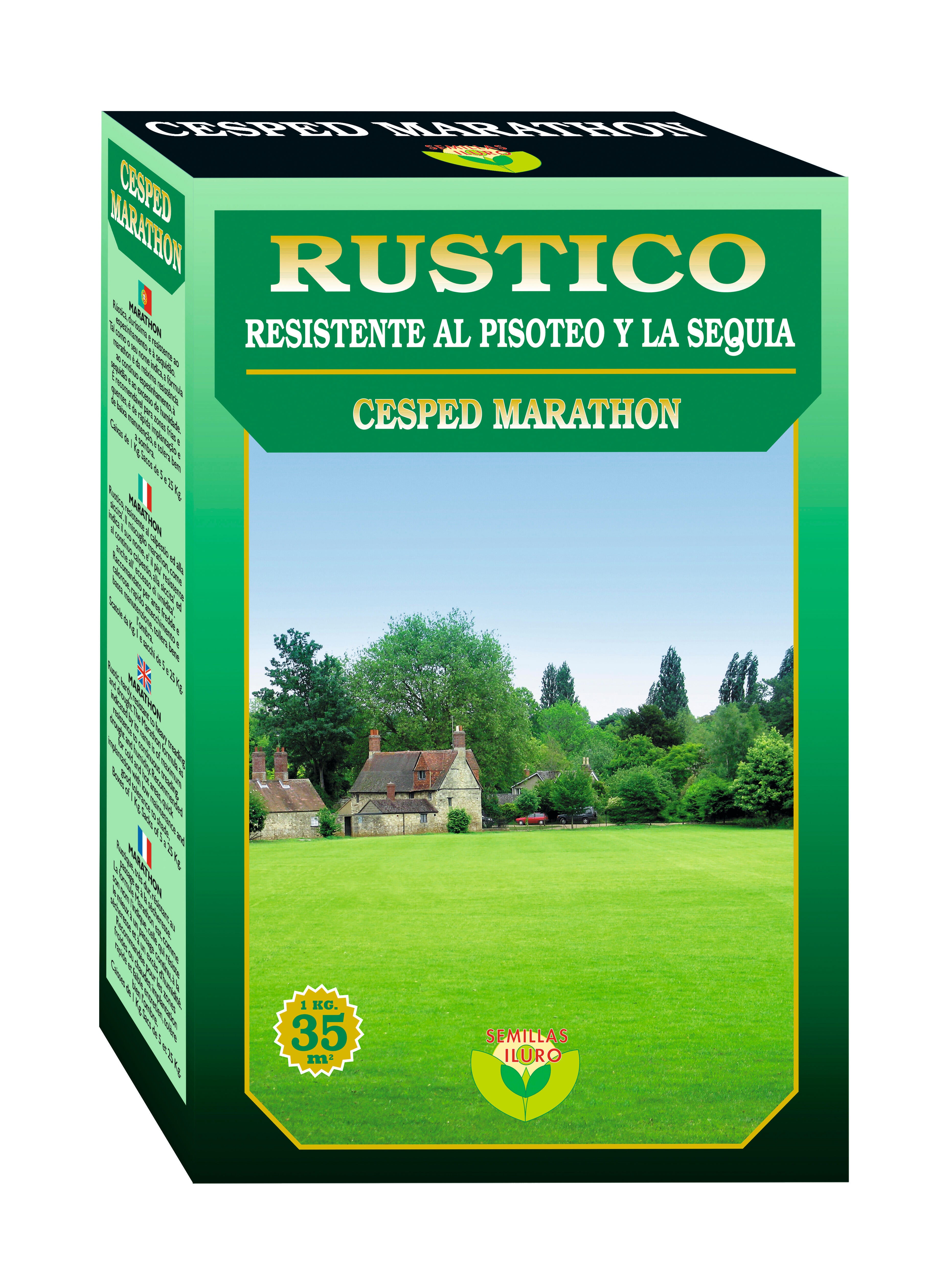 Césped rústico iluro 1 kg para terrenos de hasta 35 m²