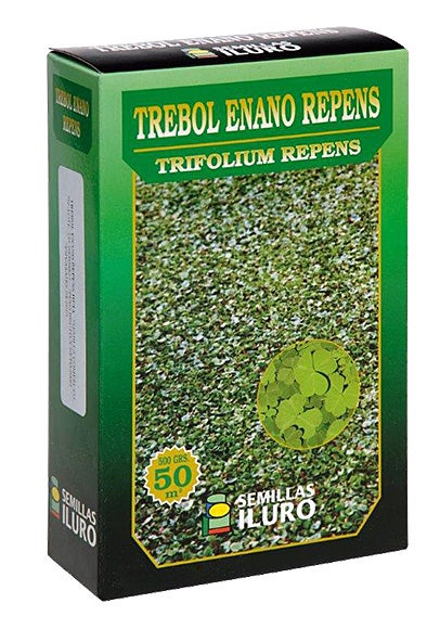 Césped trébol enano repens iluro 500 gr para terrenos de 50 m²