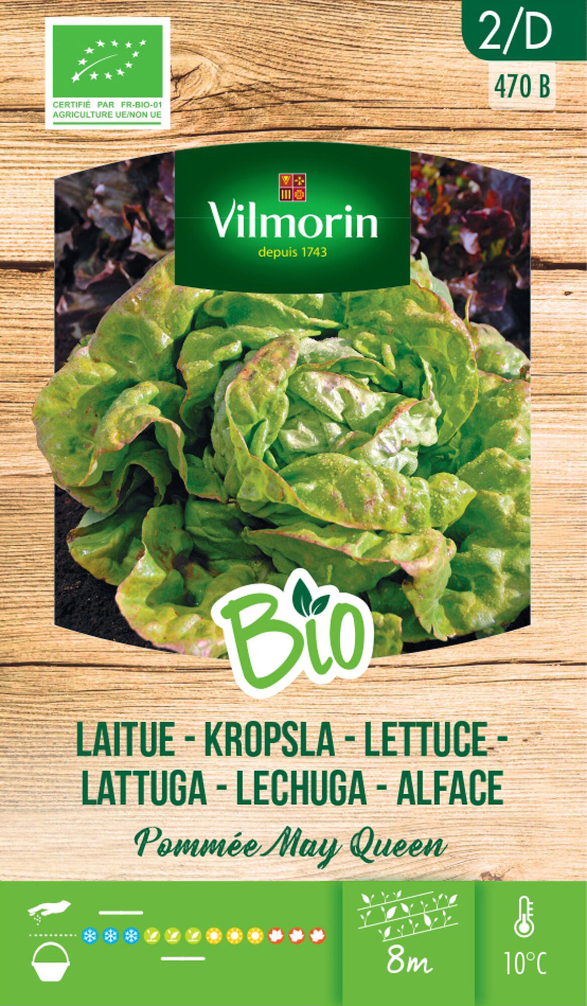 Semillas de lechuga may queen bio