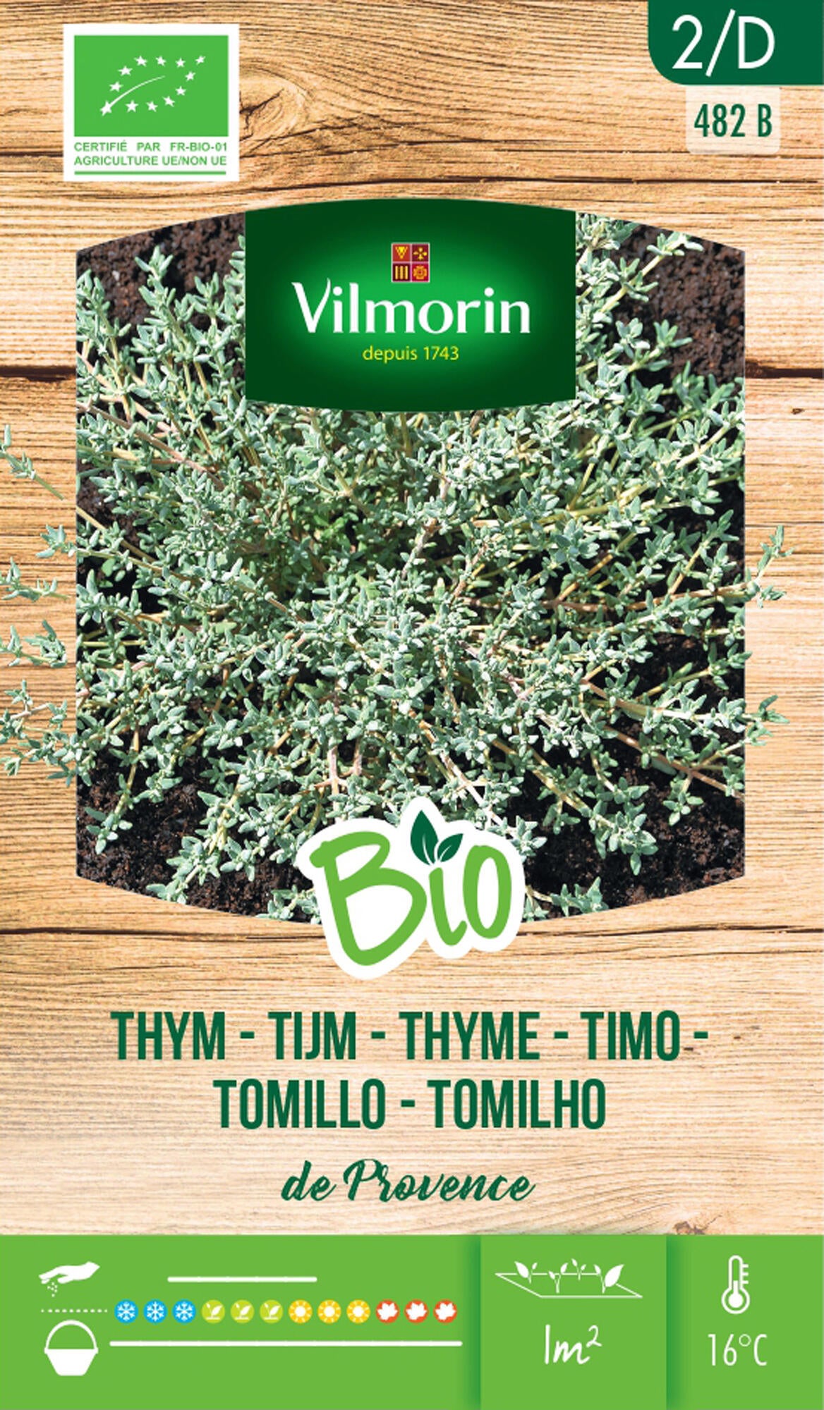 Semillas de tomillo de provence bio