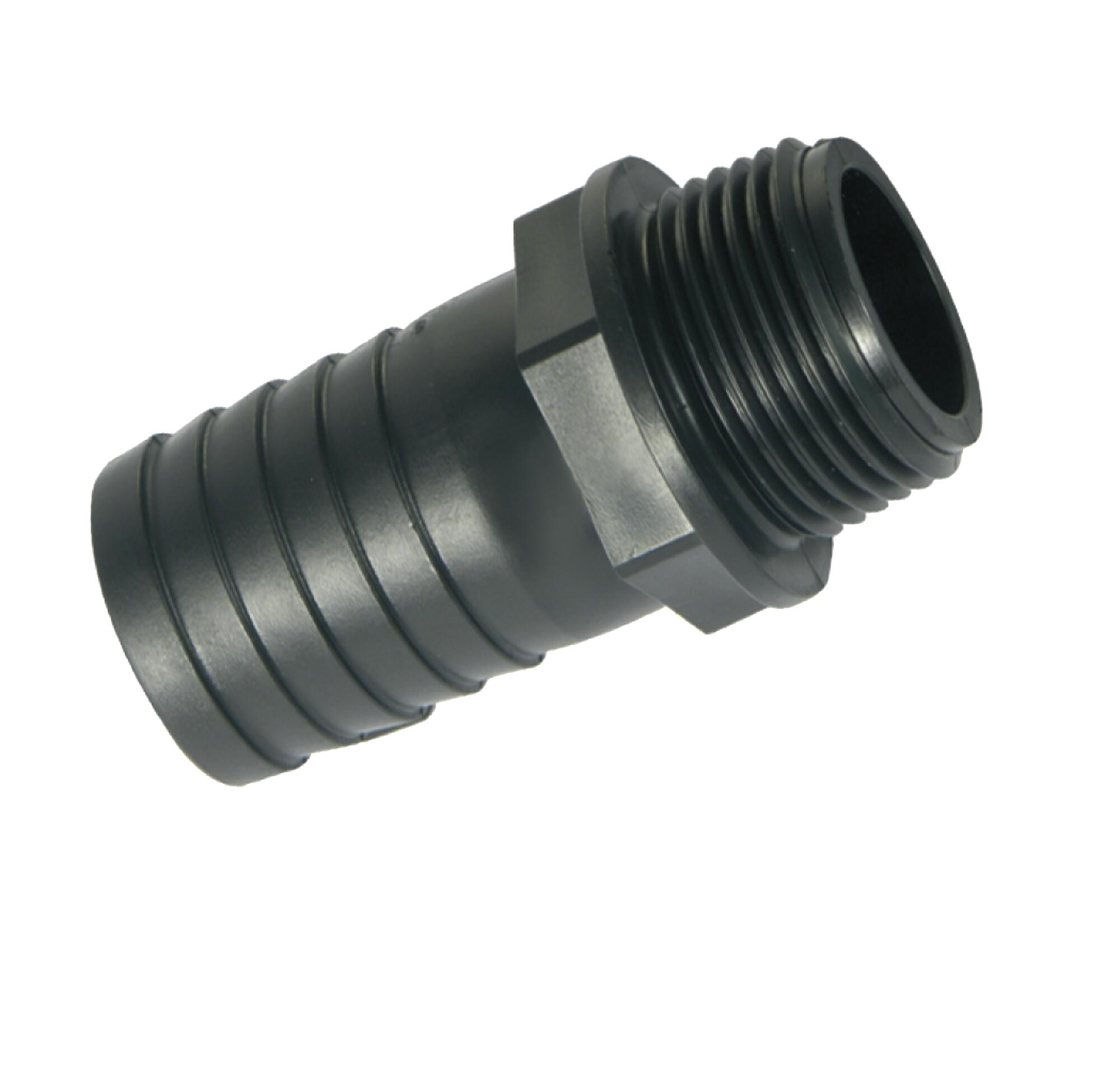 Racor recto bombeo macho 11/2 salida a manguera de 40mm.
