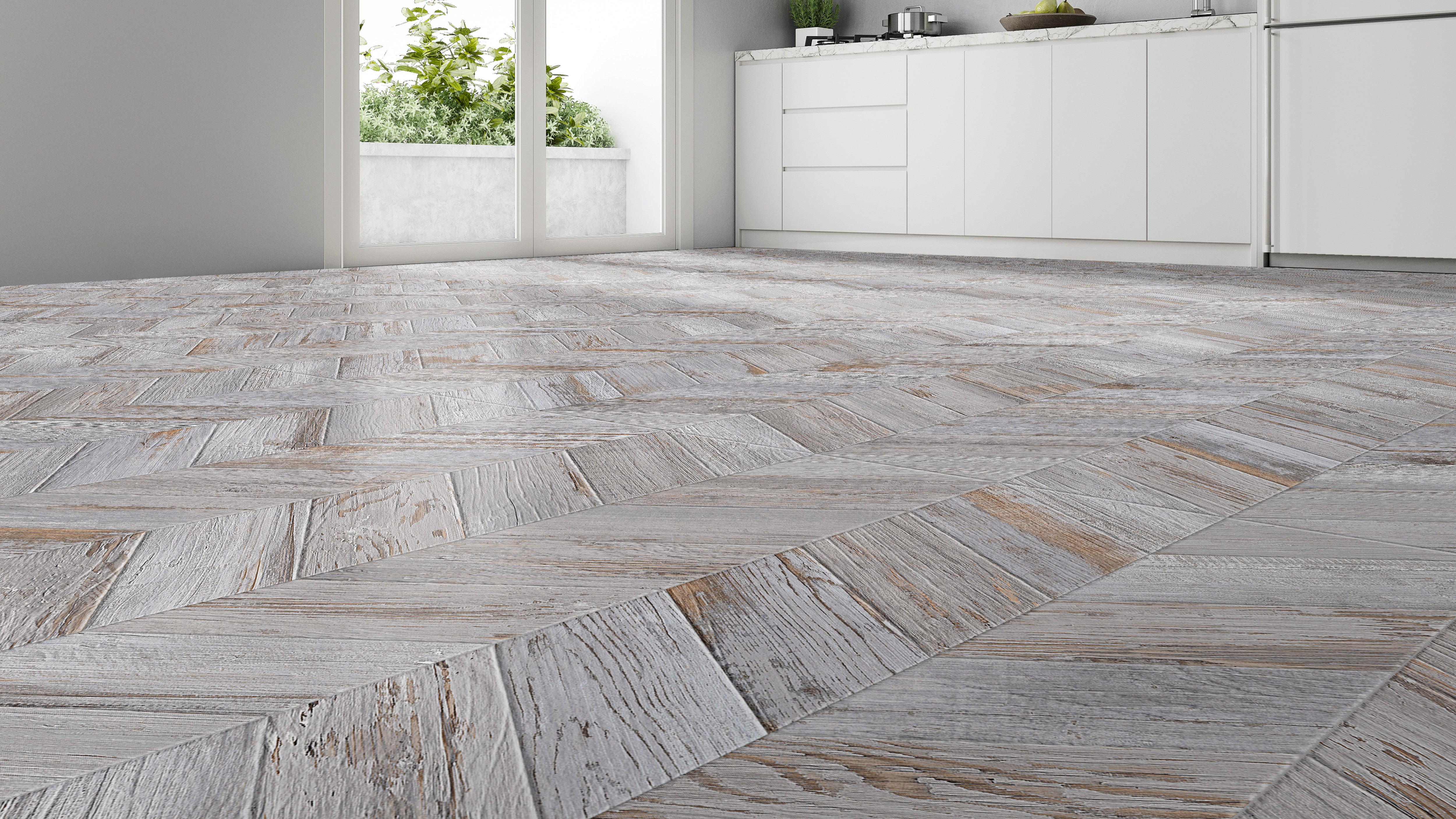 Suelo/azulejo cerámico tribeca efecto madera gris 45x90 cm c1