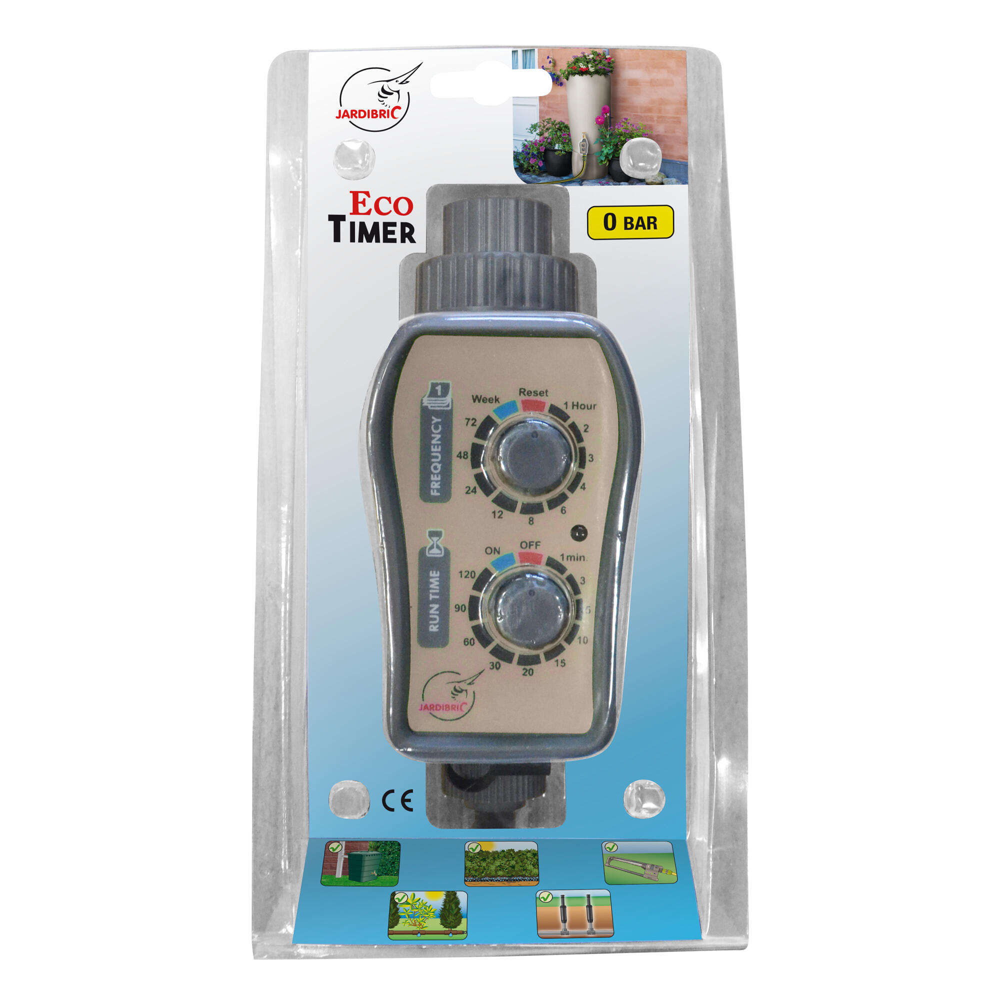 Programador de torneira 1 VIA OPP JARDIBRIC PNR16 1 sem pressão (0 bares) - 8