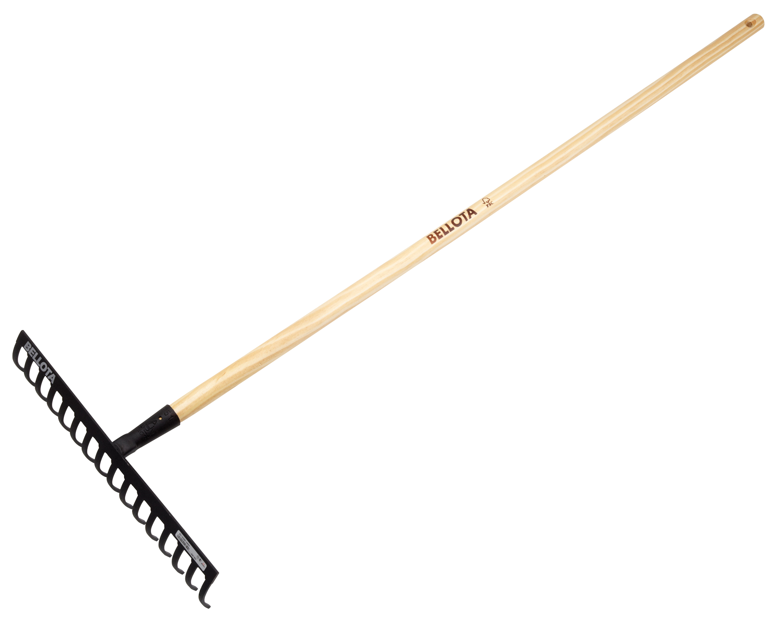Rastrillo bellota de acero de 43 cm