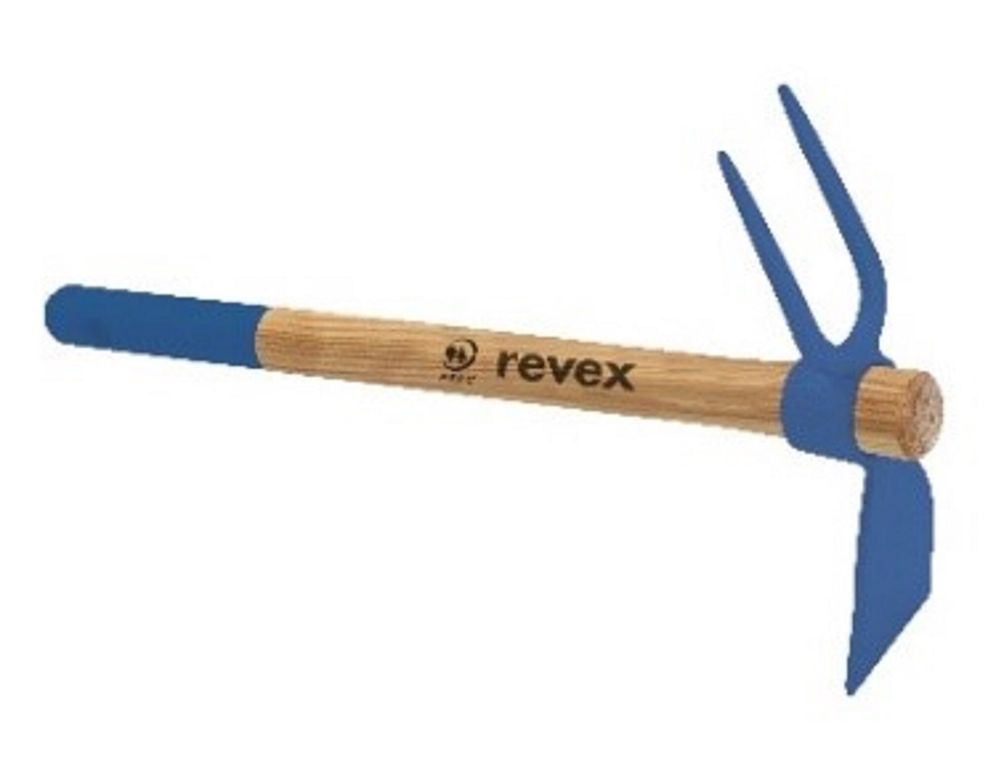 Azada con horquilla rocalla revex de acero forjado de 22 cm