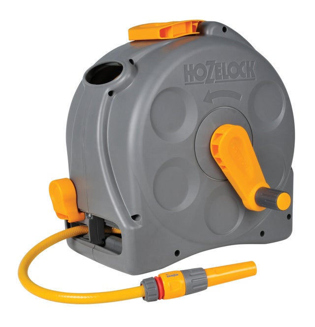 Porta manguera portátil equipada HOZELOCK Compact Reel de 25m de 12.5mm de ø