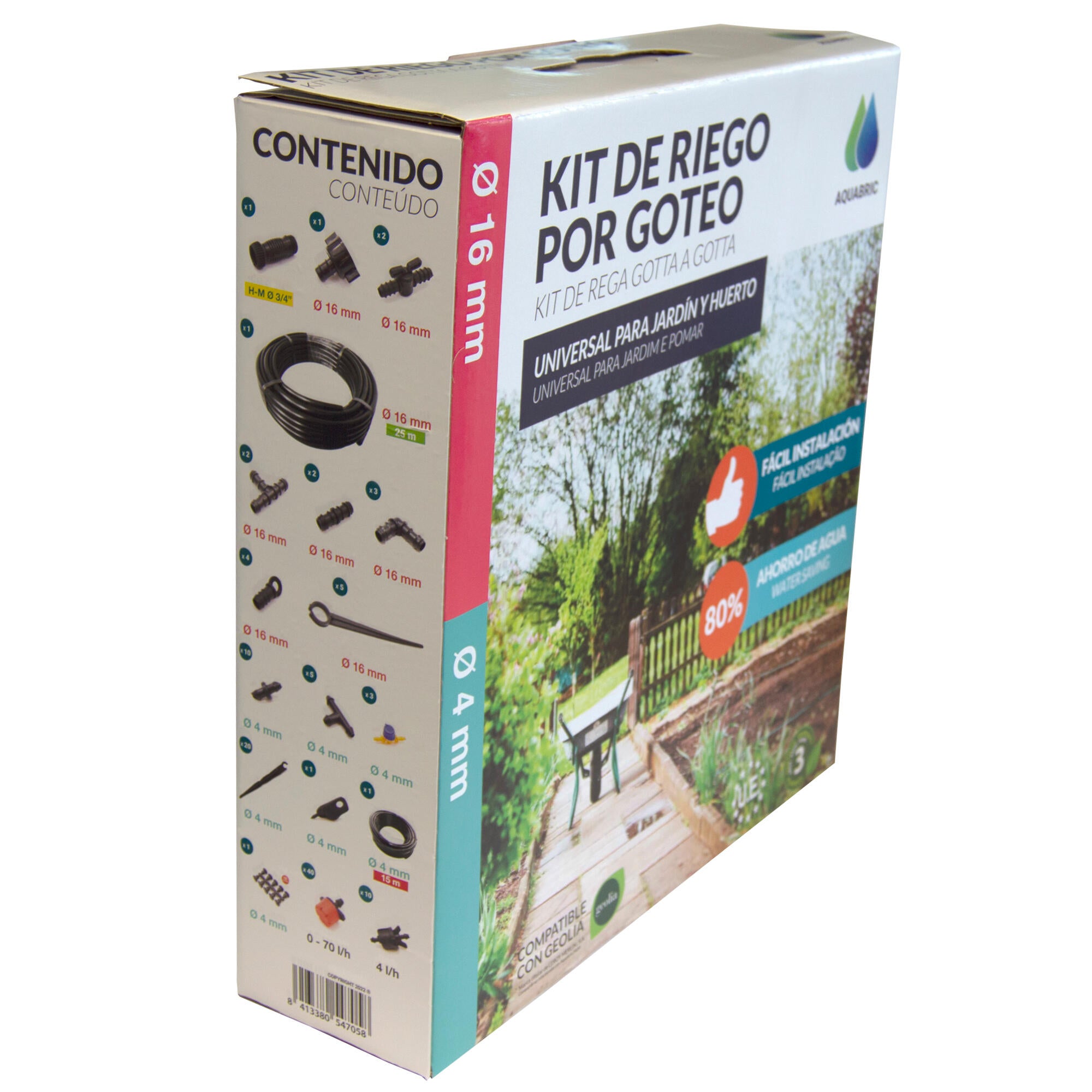 Kit completo de riego por goteo + programador - 7