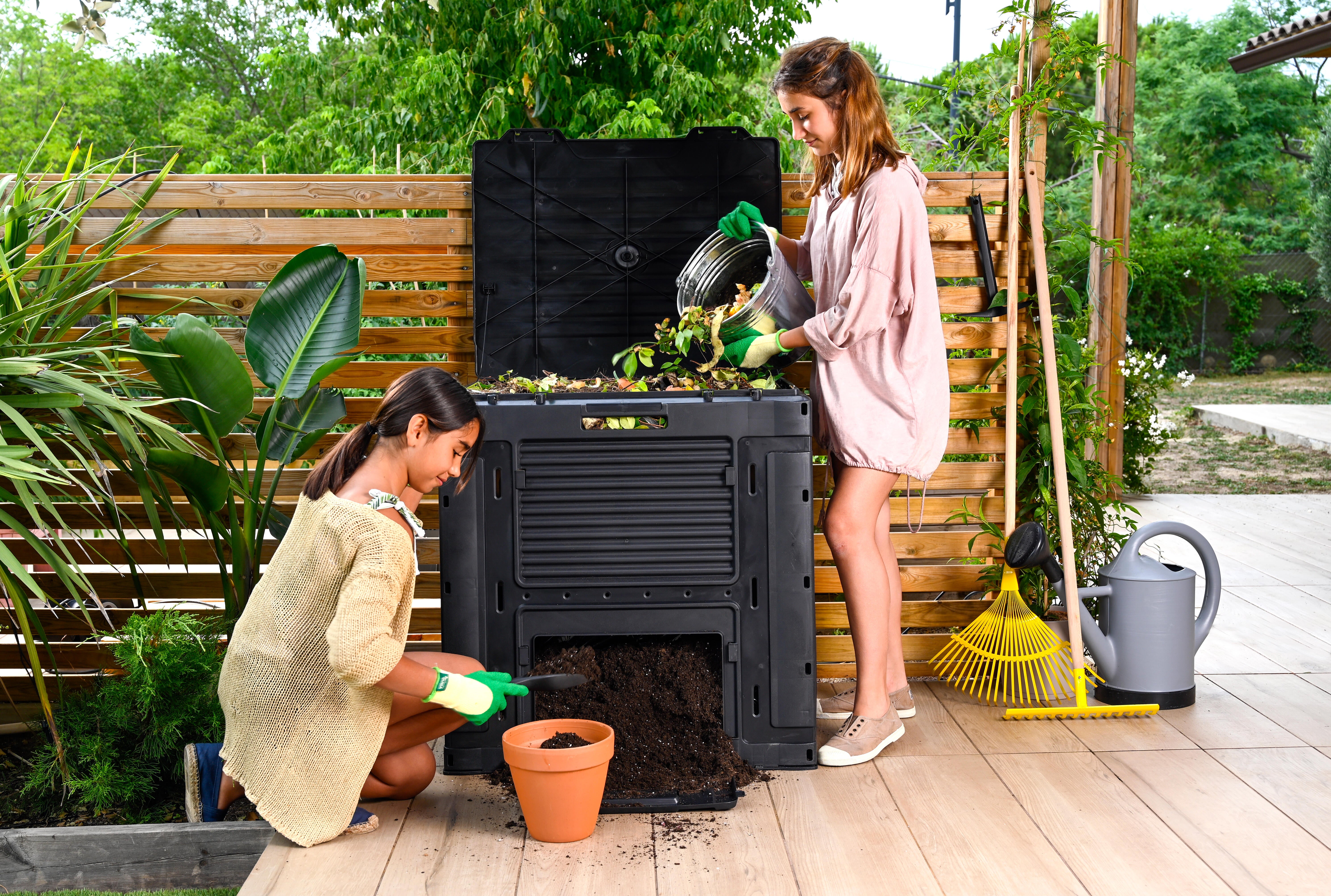 Compostador para exterior KETTER de polipropileno de 470 litros - 2