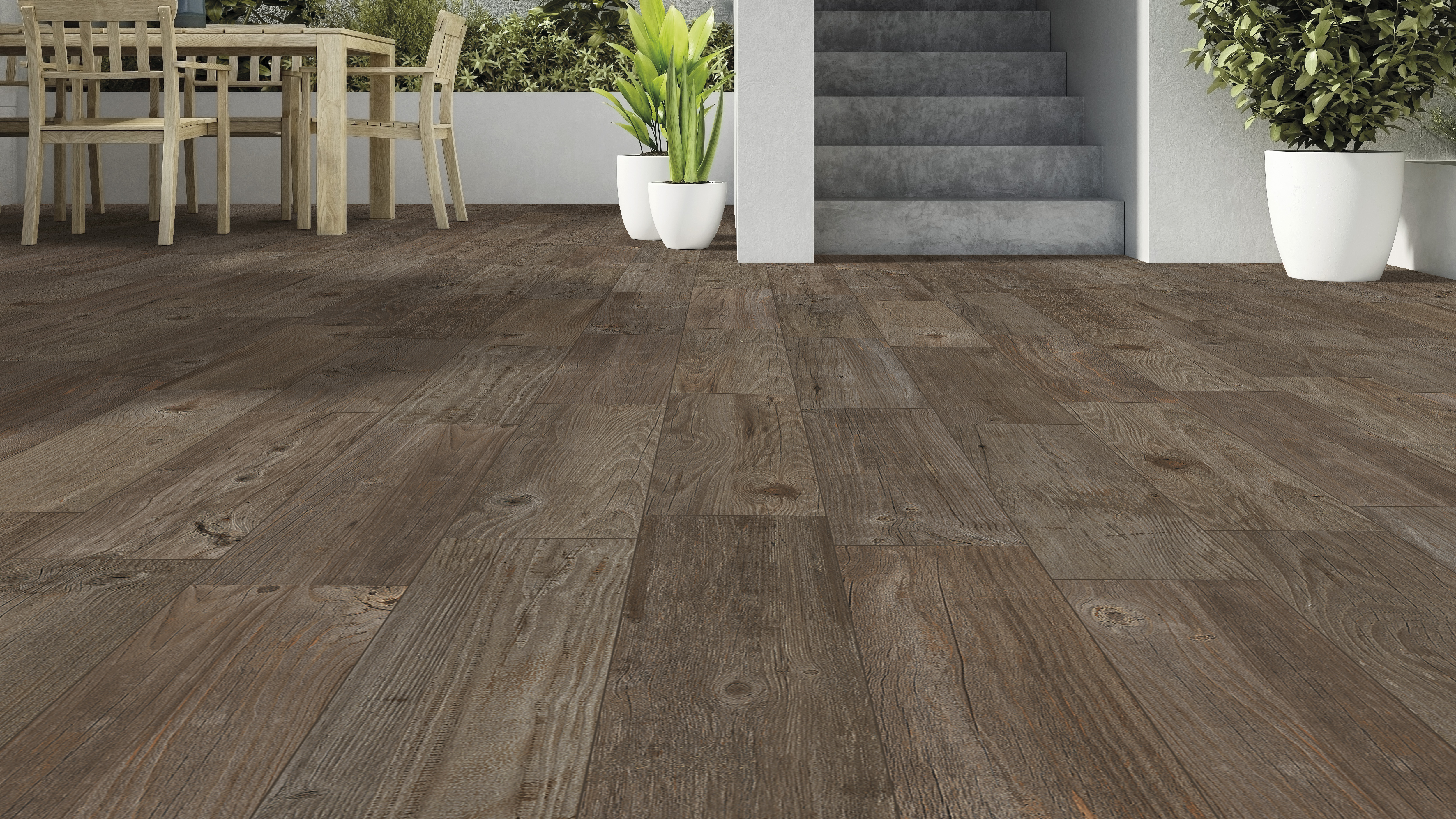 Suelo cerámico Melbourne efecto madera marrón 20.2x66.2 cm C3 ARTENS - 3