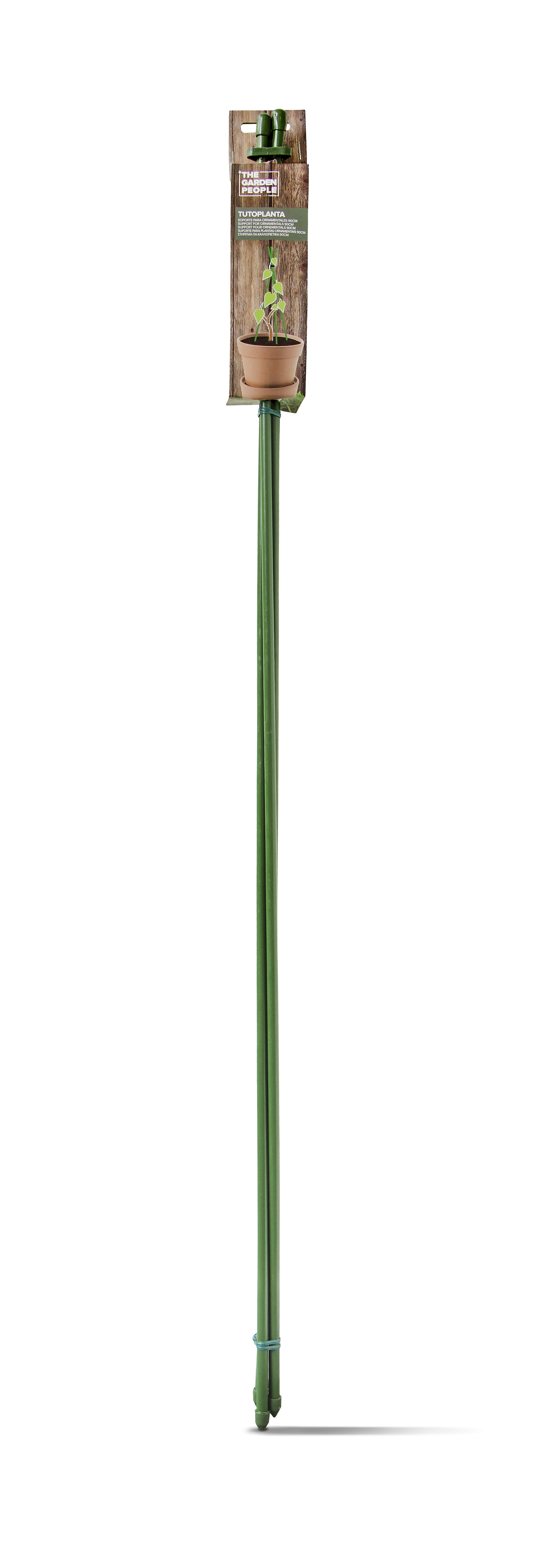 Soporte para plantar de metal revestimiento plástico de 0.9m de alto y 7 mm de d