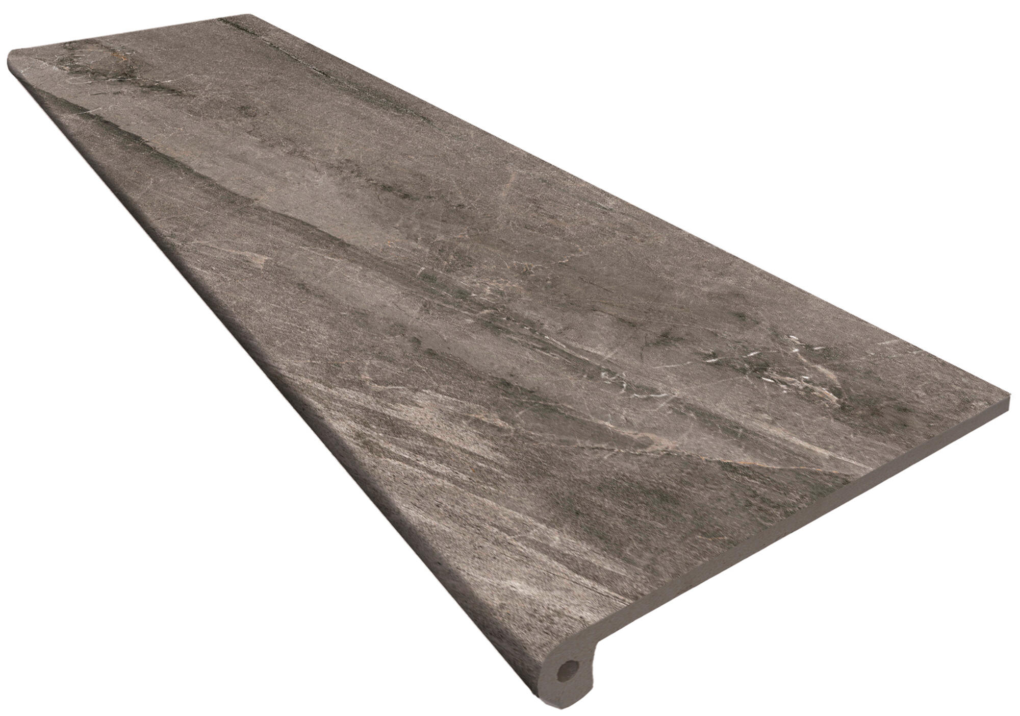 Baldosas para peldaños de escalera cerámico imperial de 120x33 cm marrón interi