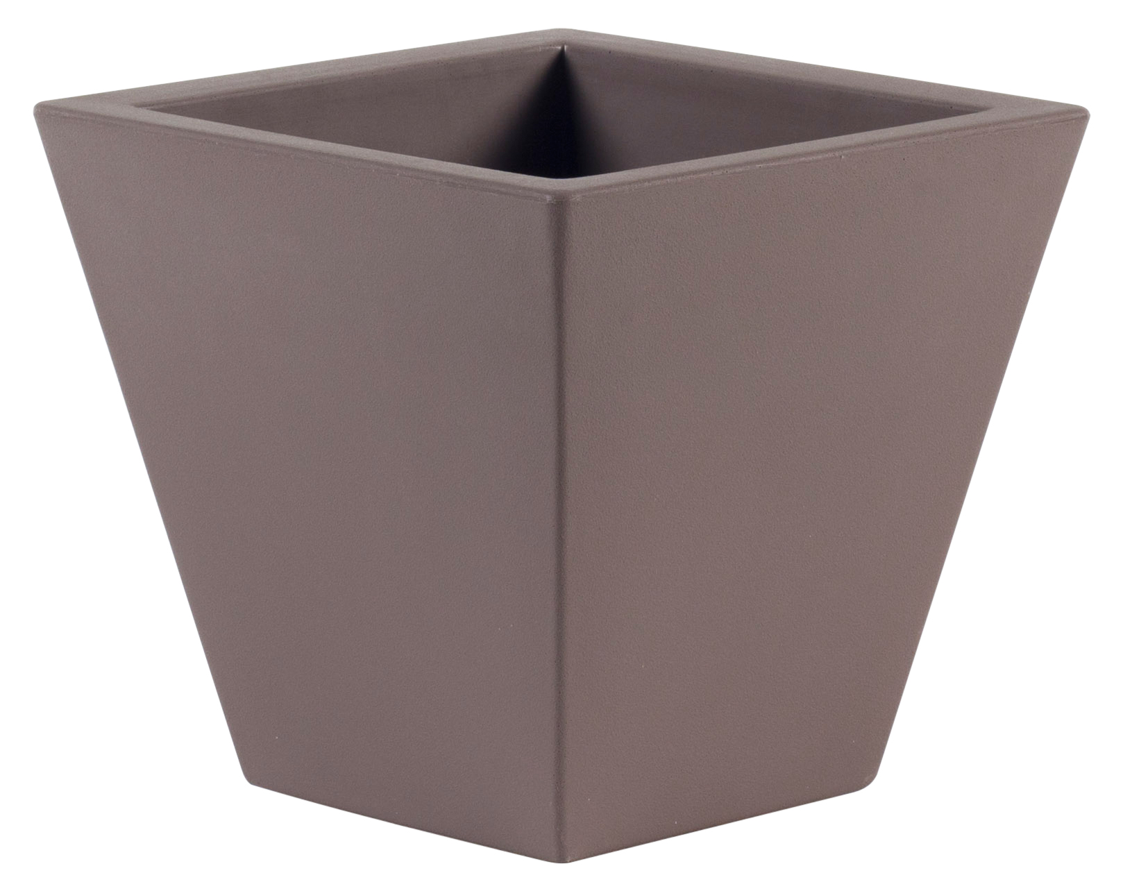 Maceta de polietileno clavel topo 30x28 cm