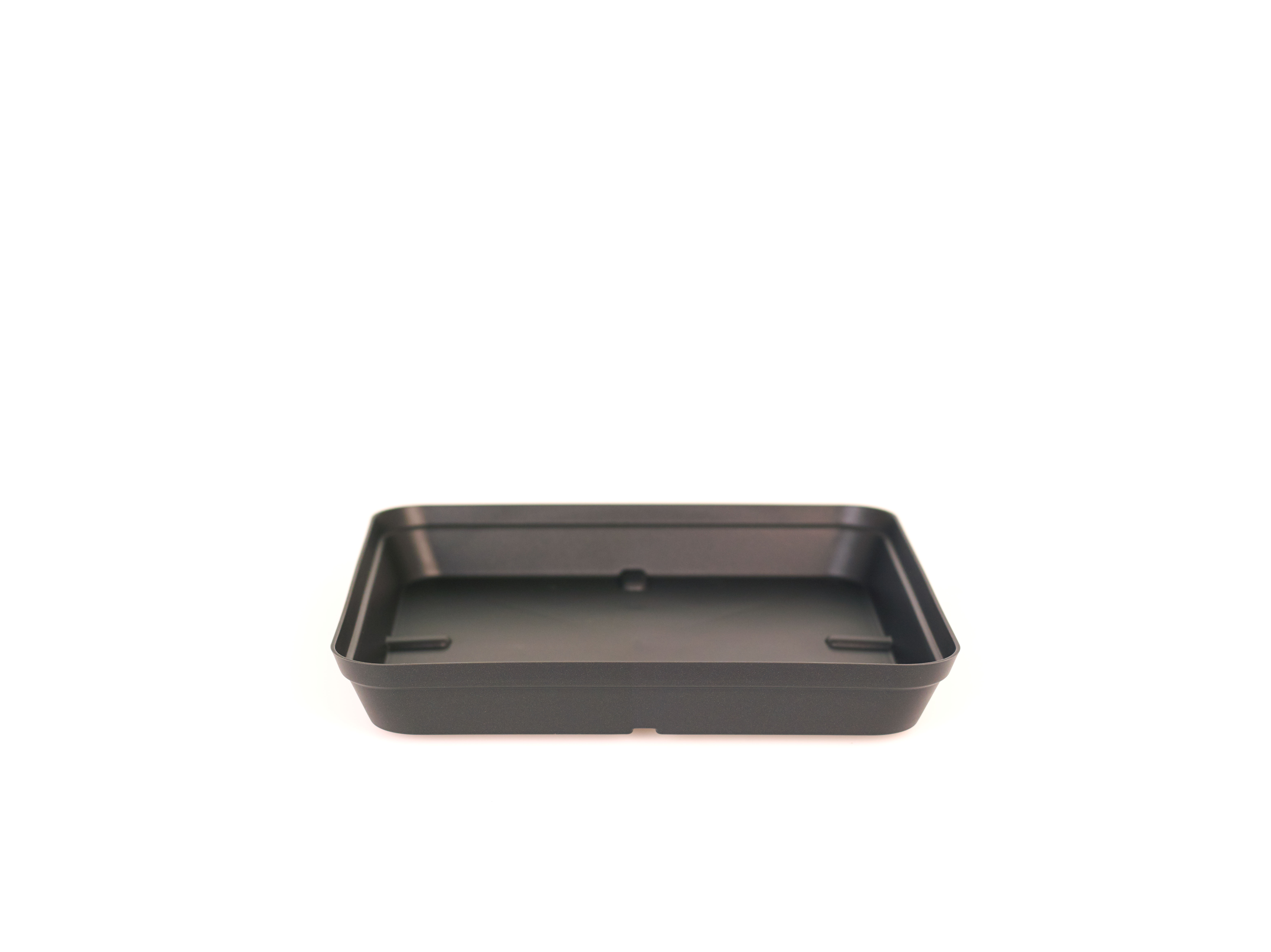Plato de maceta capri de polipropileno gris / plata 28x28 cm