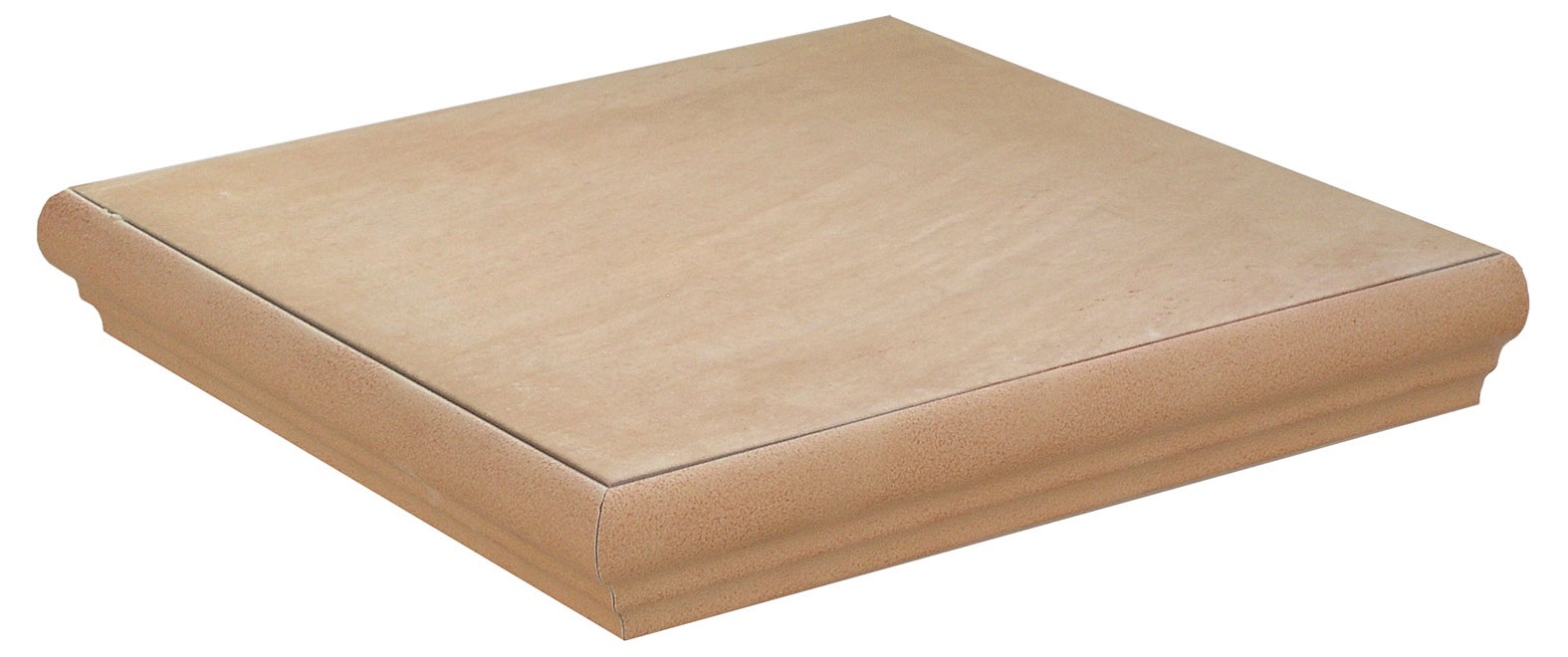 Peldaño gres porcelánico rustic efecto terracota beige 33.15x33.15cm espesor 7.6mm