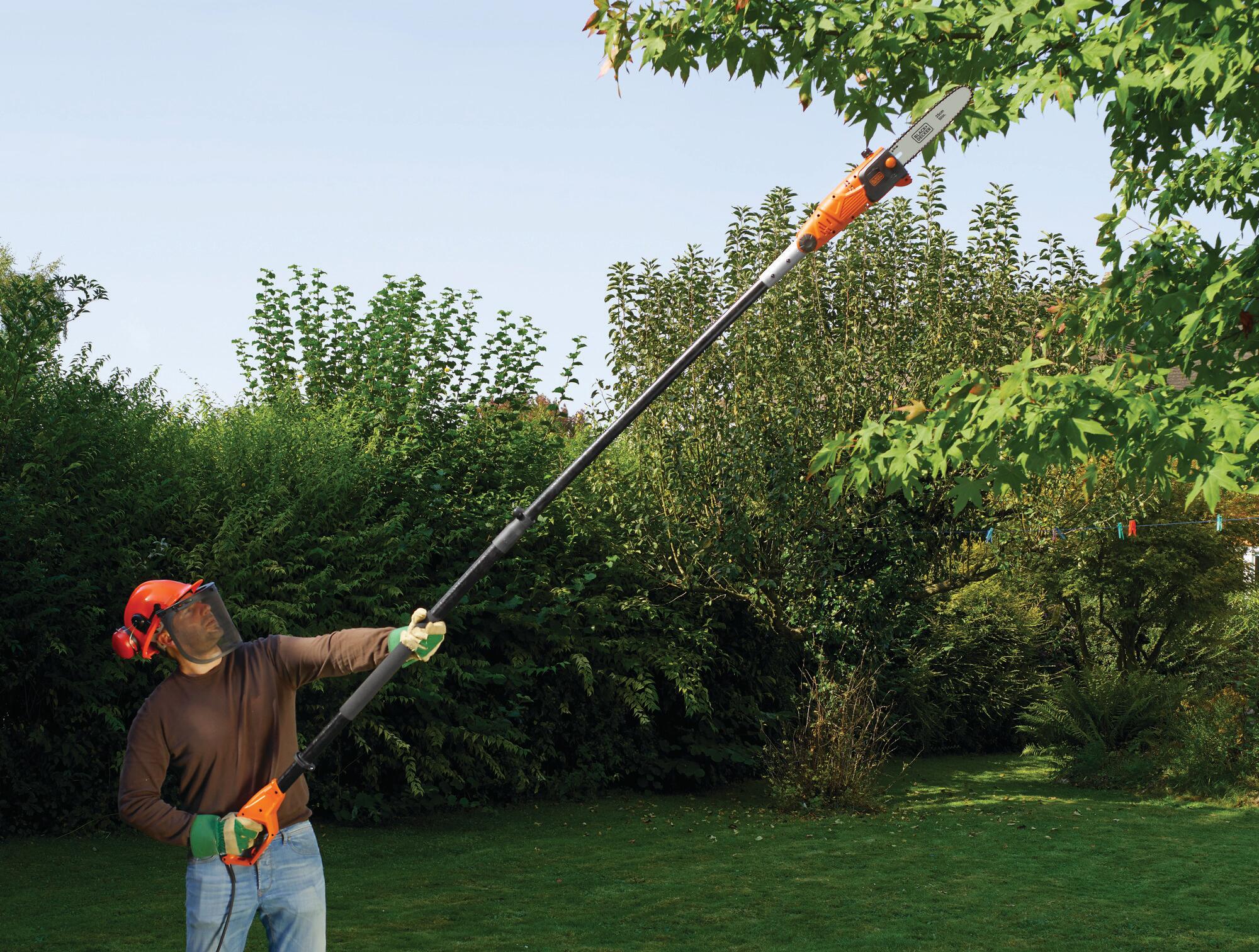 Motosierra pértiga eléctrica BLACK + DECKER Ps7525-Qs 800.0W 25.0 cm largo espad - 12