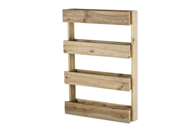 Huerto urbano Stand Line Wall de madera FSC 100x70x16.4 cm