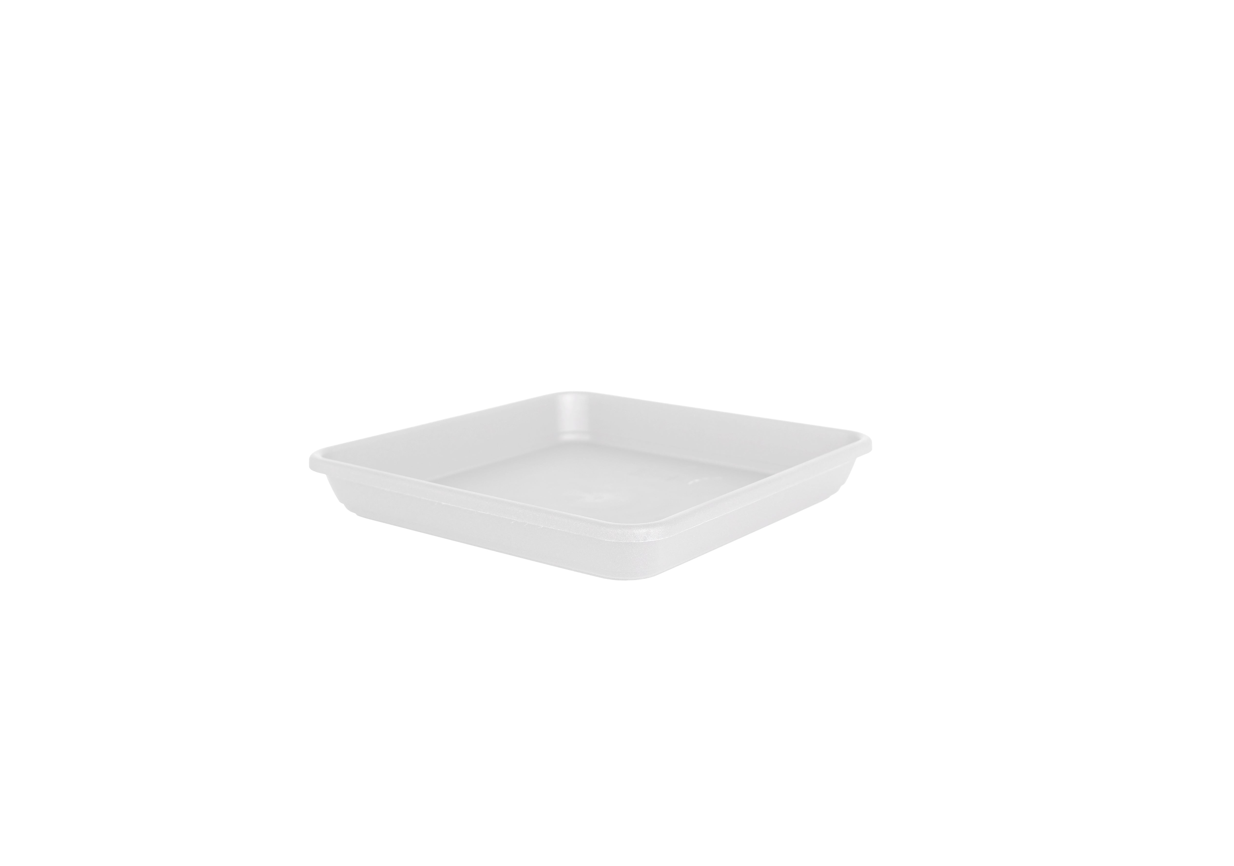 Plato de maceta Venezia de polipropileno blanco 26x26 cm - 2