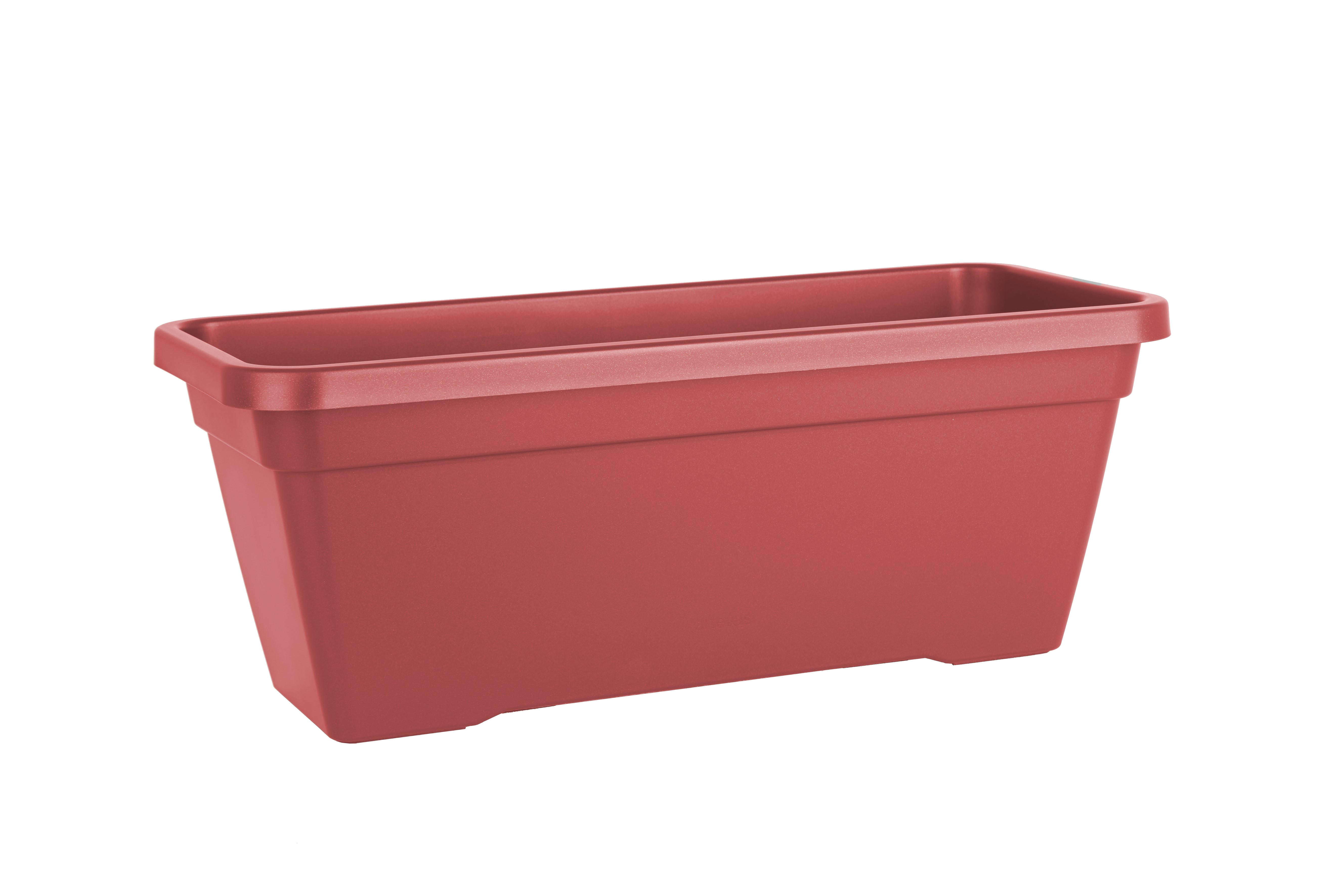 Lote jardinera y plato l venezia rojo 80 cm