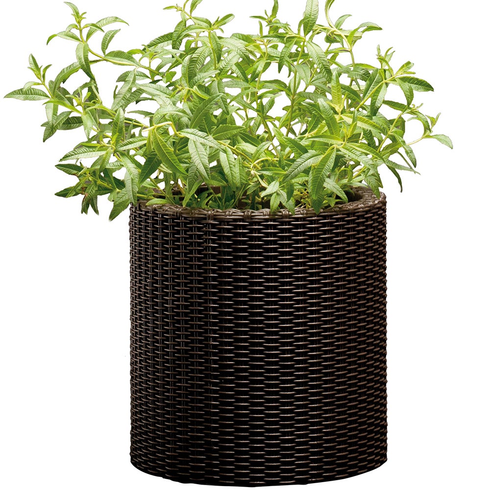 Maceta de polipropileno curver marrón 28.5x28.3 cm
