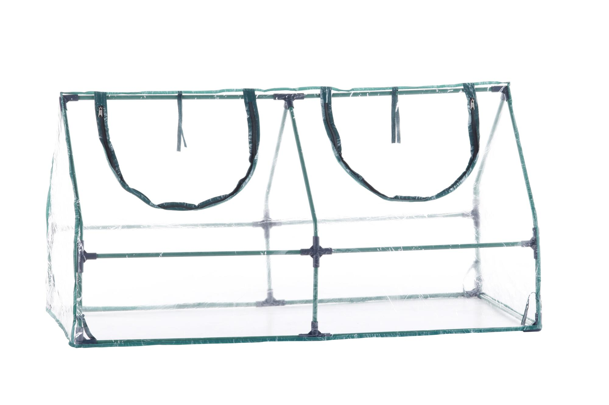 Mini invernadero de acero y pvc 120x60x60 cm