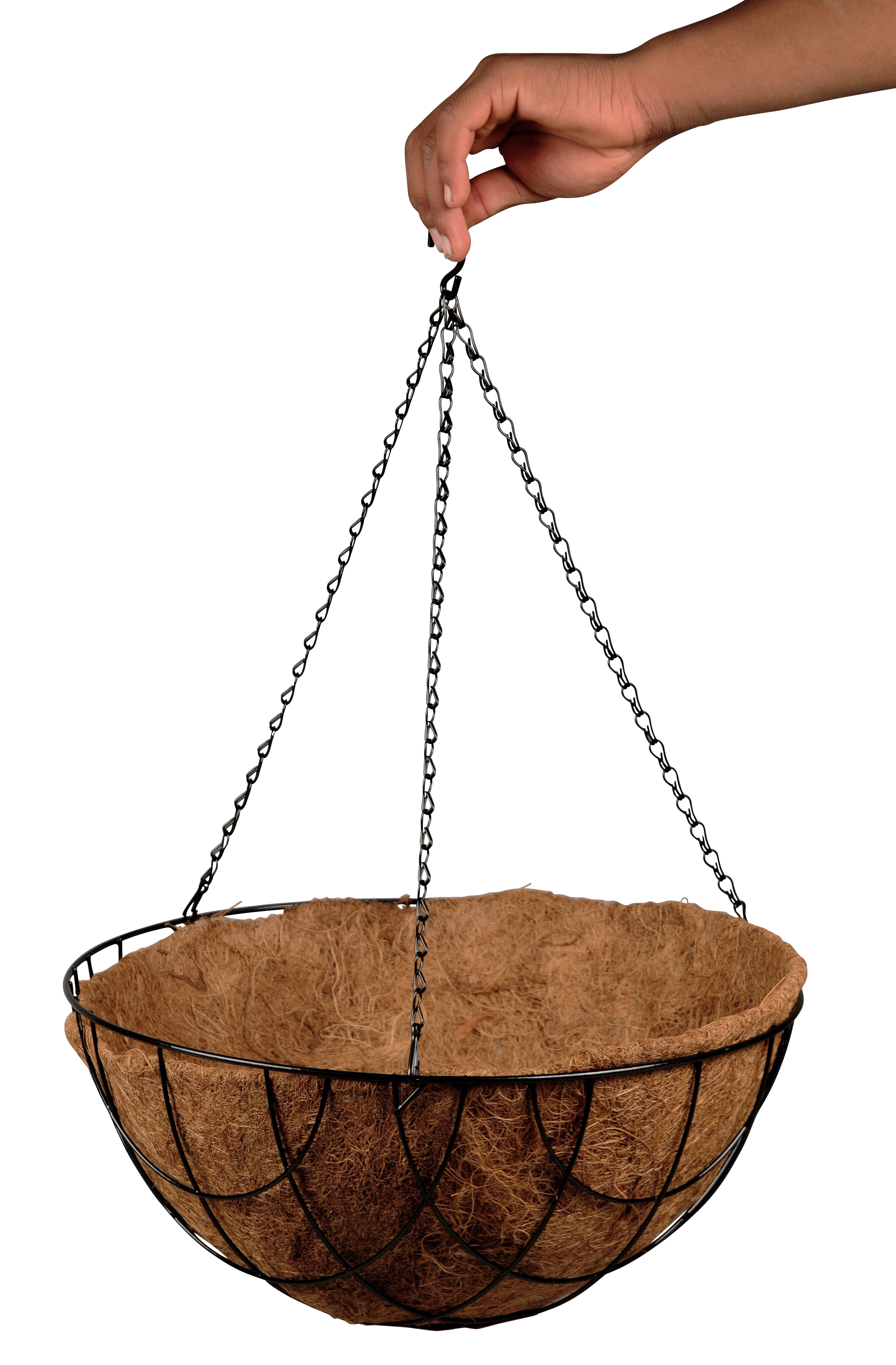 Maceta de fibra coco marrón ø 30 cm