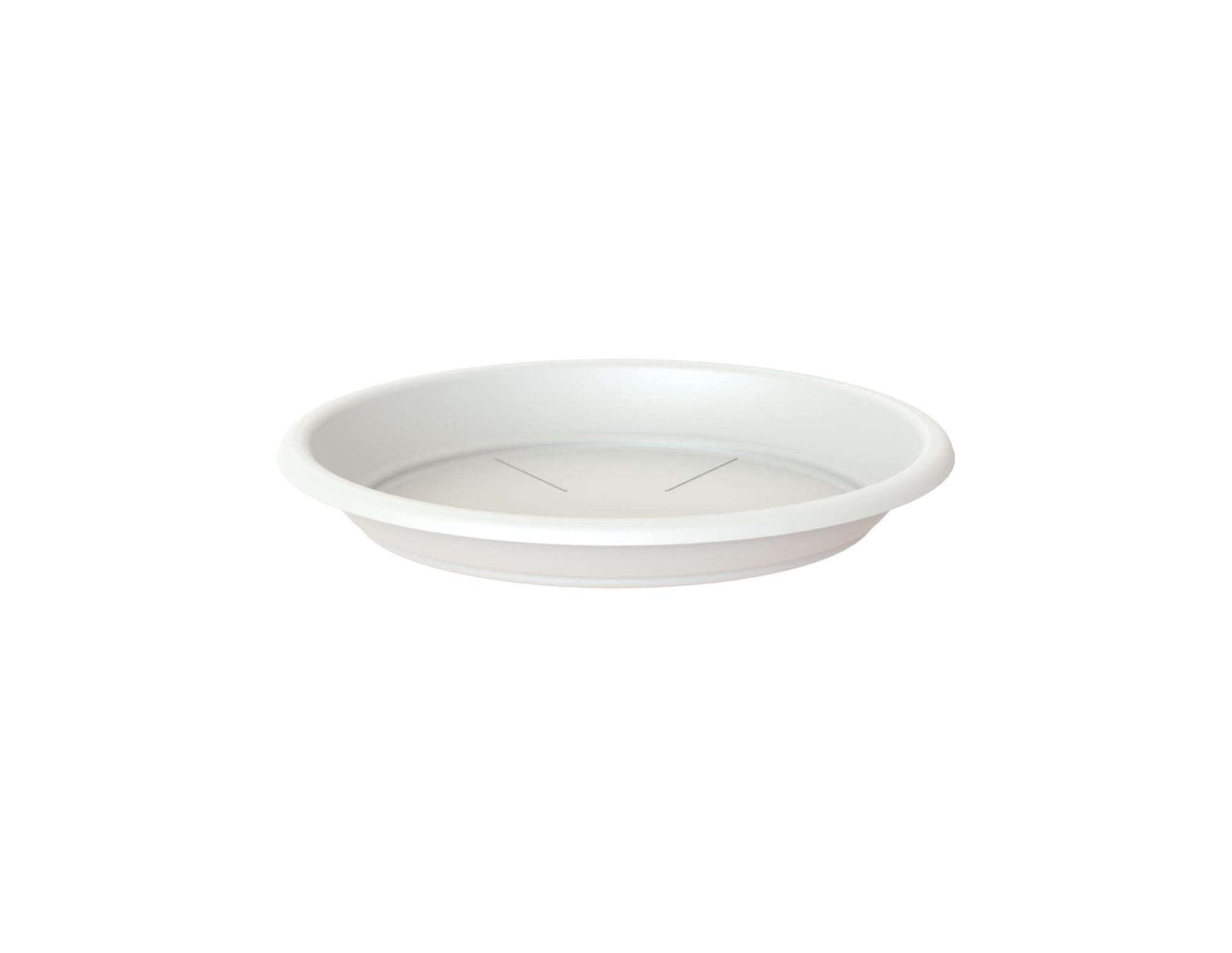 Plato de maceta polipropileno blanco de Ø 16 cm - 2