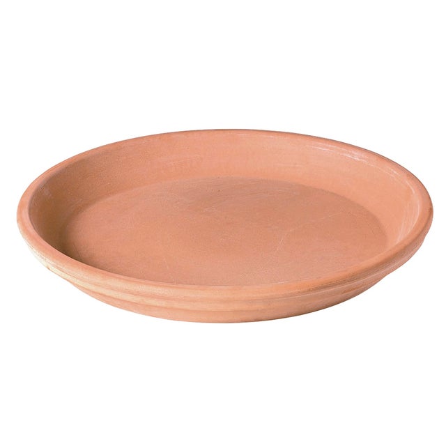 Plato de barro para maceta White Garden D31 cm