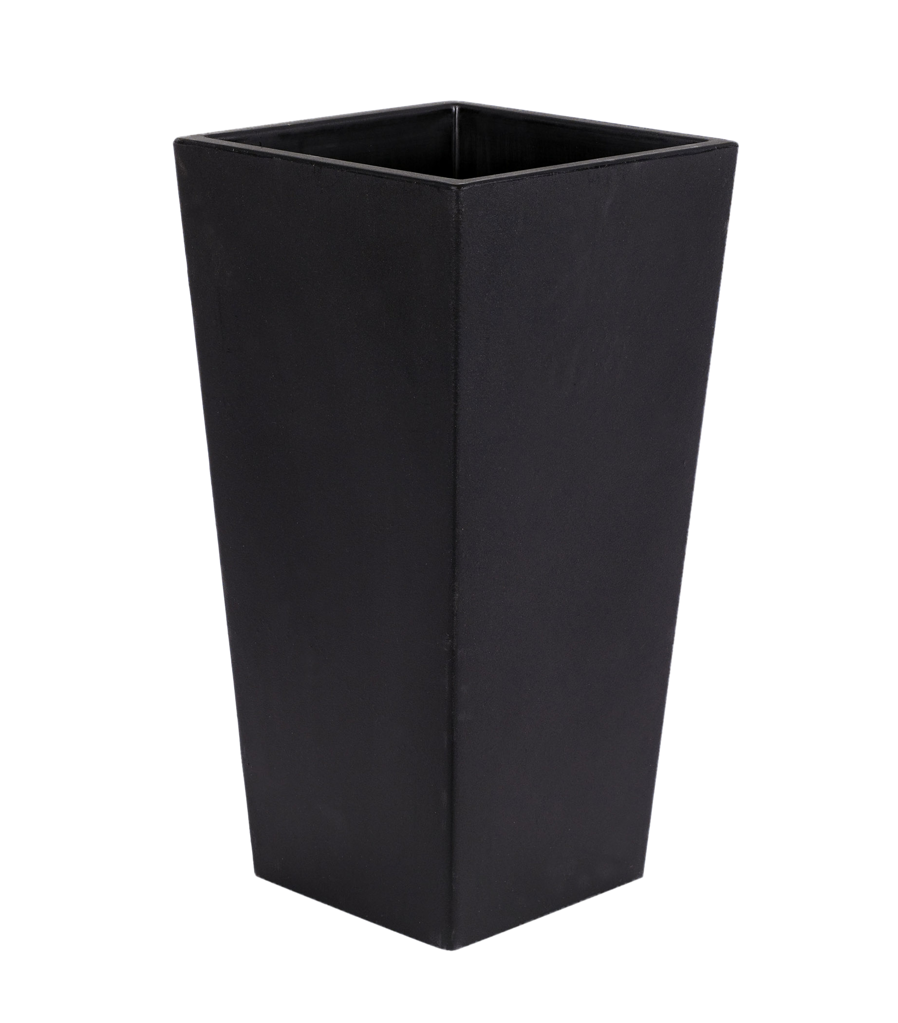 Maceta de polietileno de alta densidad melisa negro 26x58 cm