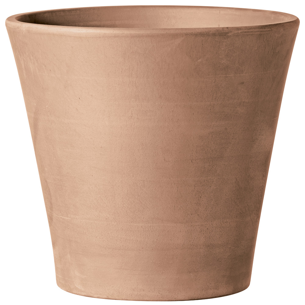 Maceta de cerámica vaso cono garden marrón 16 cm