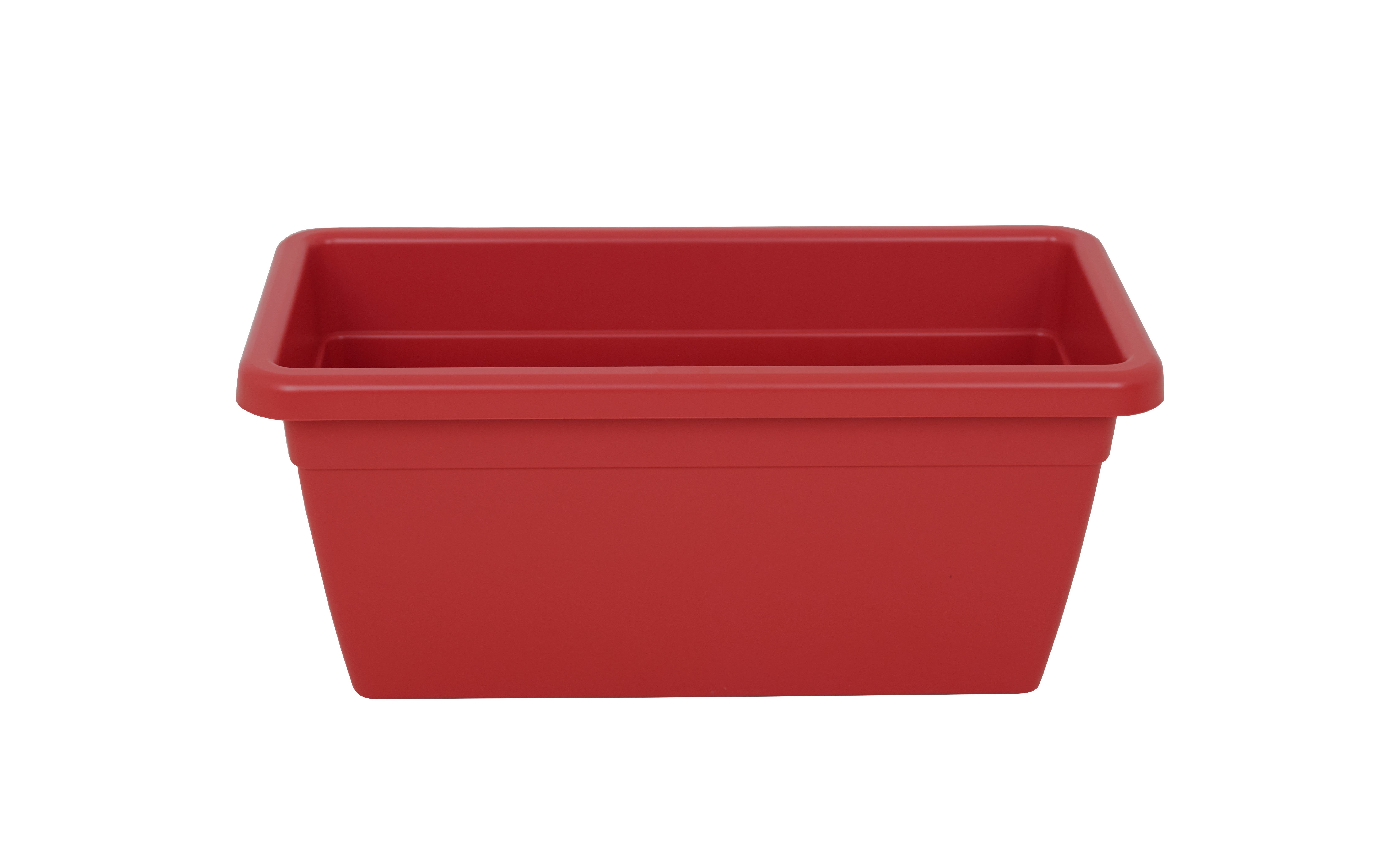 Lote jardinera y plato xl venezia rojo 100 cm