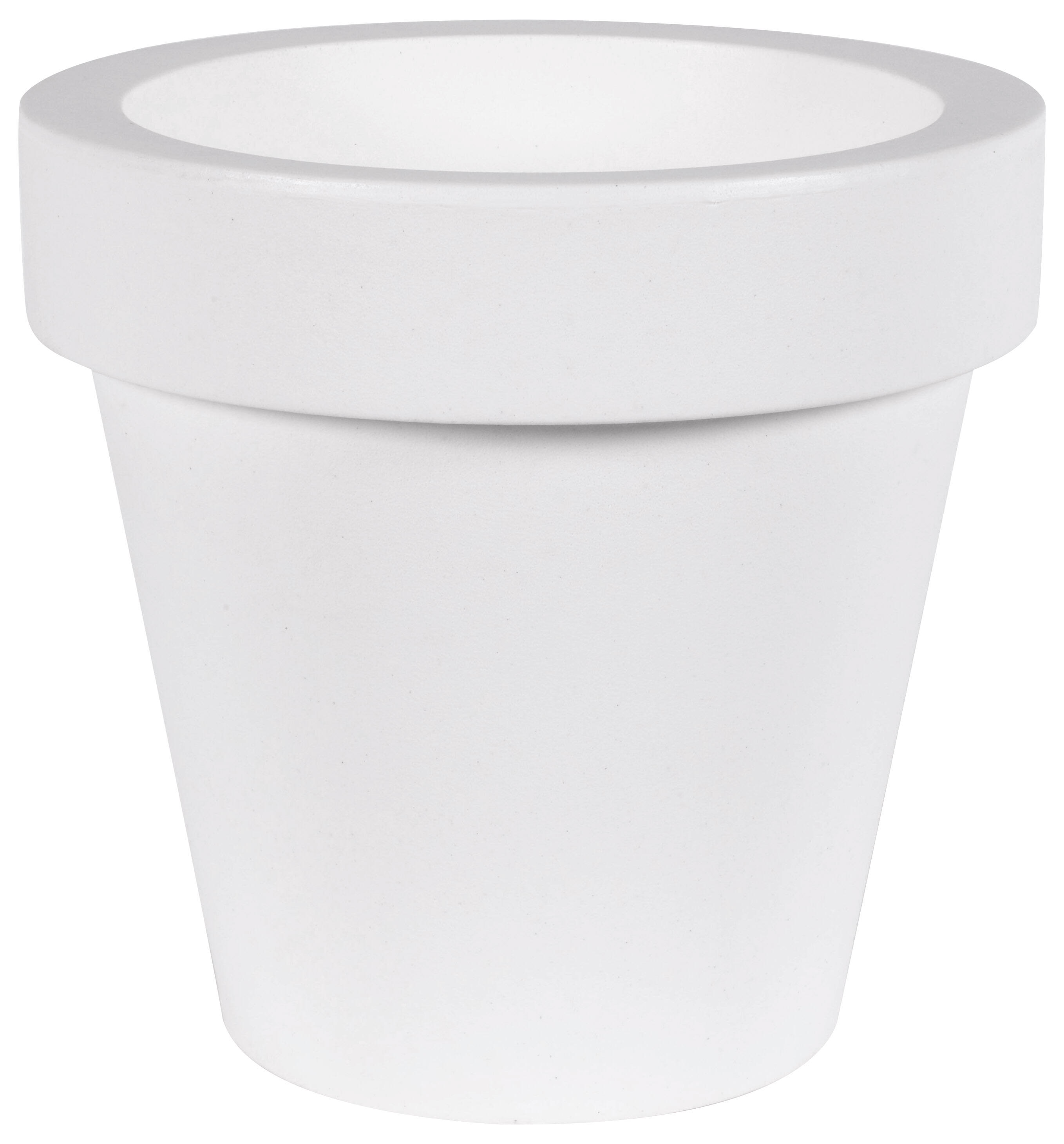 Maceta de polietileno magnolia blanco 30x29 cm