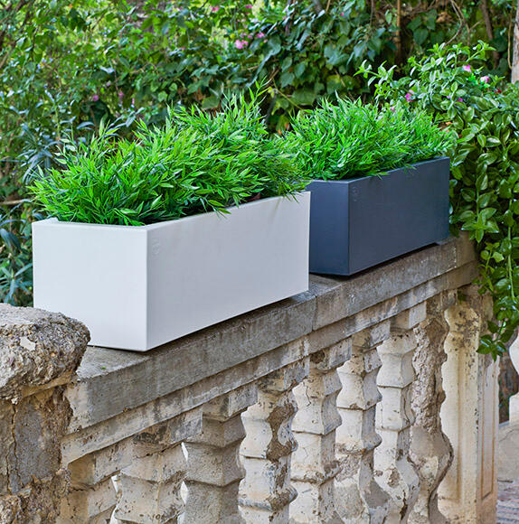 Floreira de polietileno JARA 60X20CM BRANCO - 7